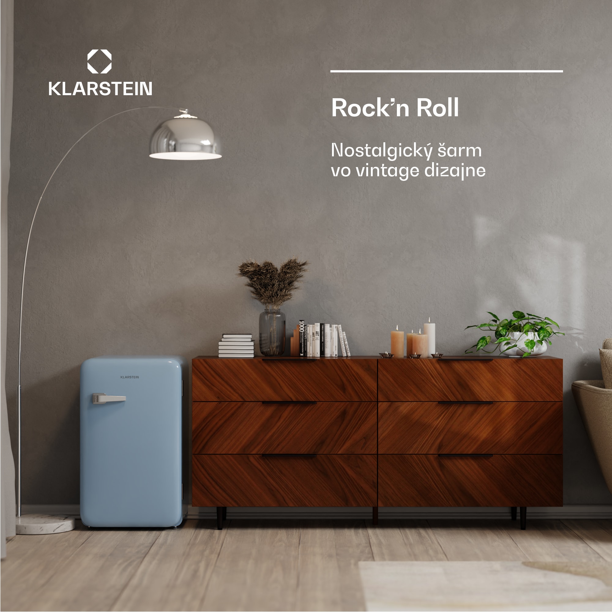 Klarstein Audrey Evo chladnička, 112 l, retro dizajn, tichá, kompaktná, 3 farby – Obrázok 2