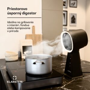 Klarstein WanderVent digestor, 200 m³/h, Kompaktný dizajn