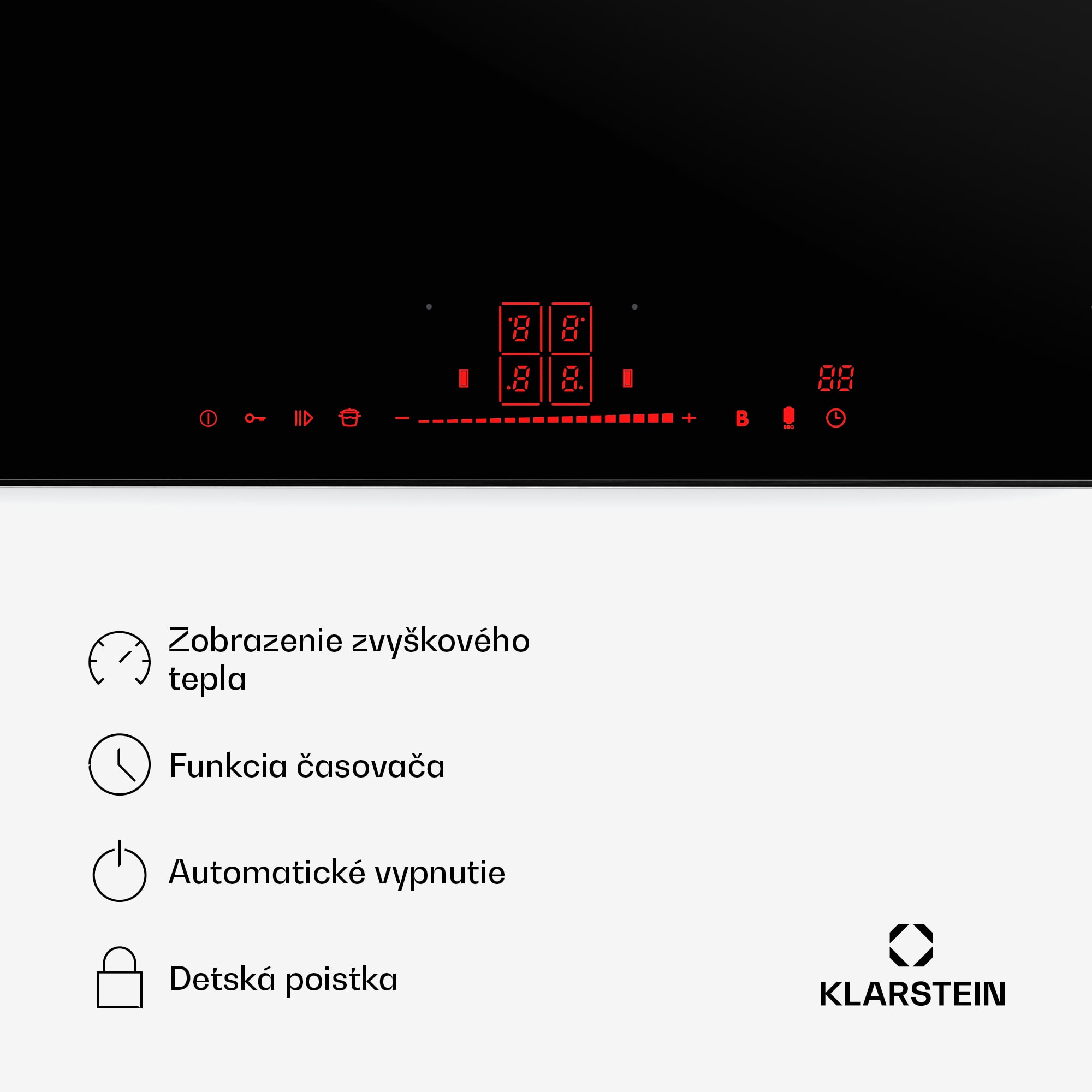 Klarstein NanoGlow indukčná varná doska, 4 varné platne, flexi zóny, booster, nanopovlak – Obrázok 4