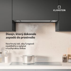 Klarstein TurboMax odsávač pár, 382 m³/h, Účinnosť A+, Dvojitá prevádzka, 3 úrovne, LED