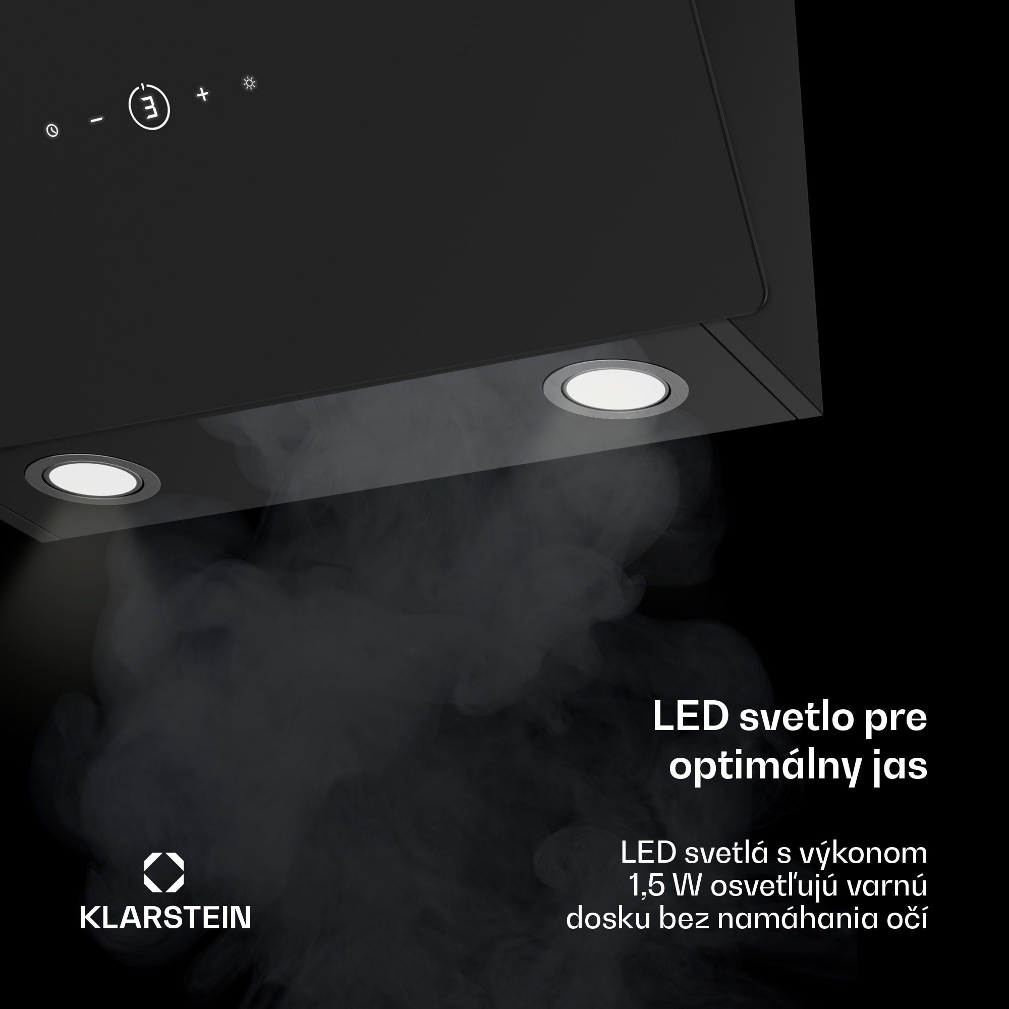 Klarstein MaxAir digestor, Kompaktný a výkonný, Energetická účinnosť A++, Duálne vetranie – Obrázok 4