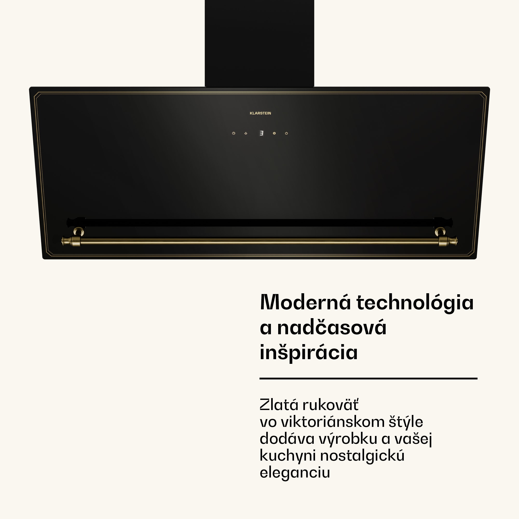 Klarstein Victoria šikmý digestor 90 cm prietok vzduchu 336 m³/h – Obrázok 4