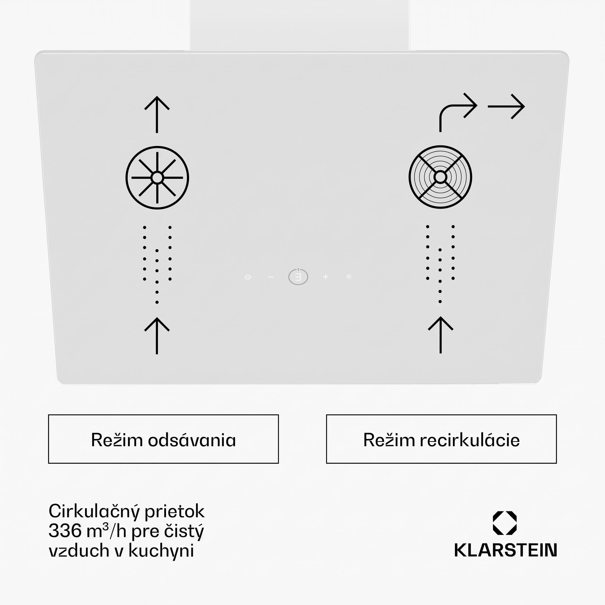 Klarstein MaxAir digestor, Kompaktný a výkonný, Energetická účinnosť A++, Duálne vetranie – Obrázok 3