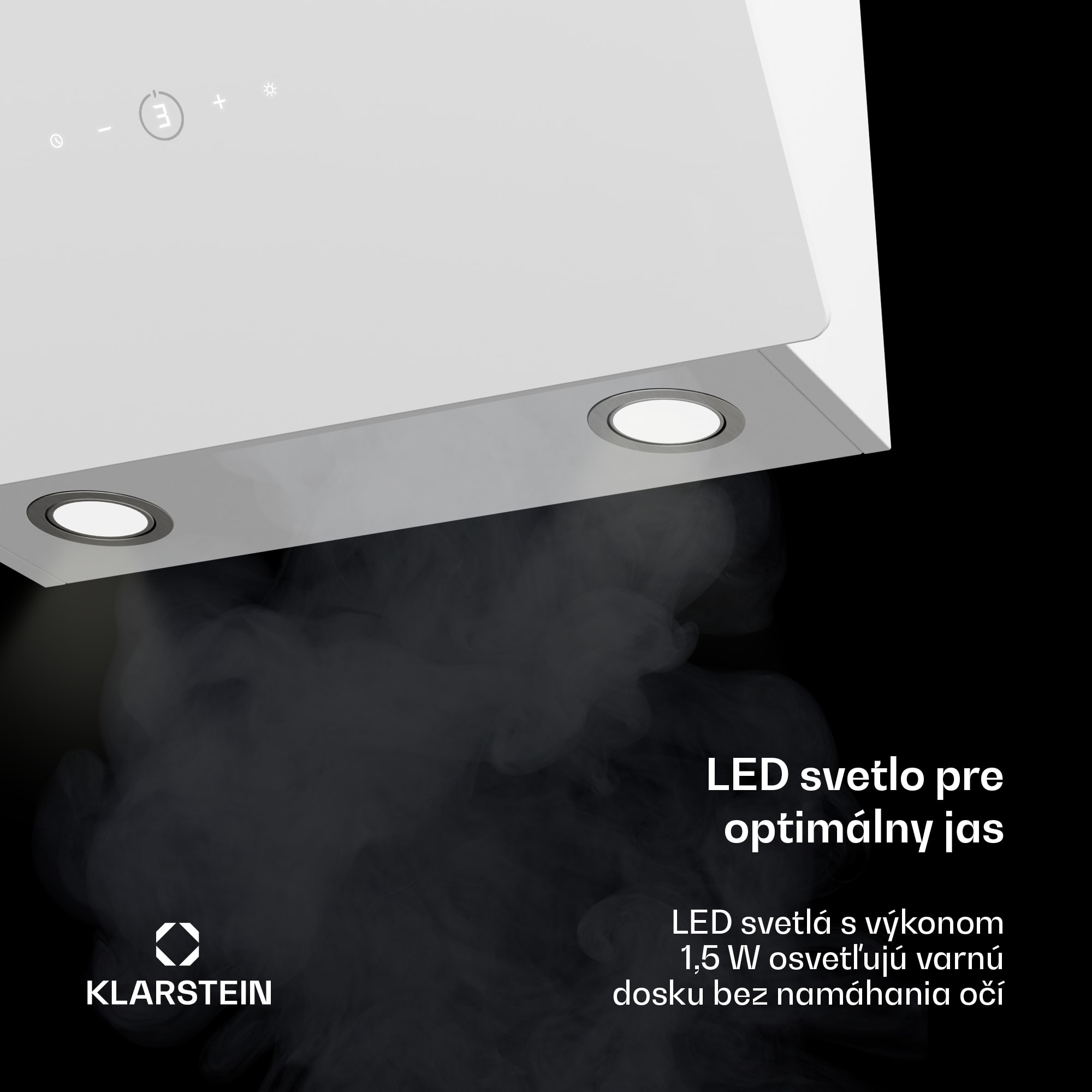 Klarstein MaxAir digestor, Kompaktný a výkonný, Energetická účinnosť A++, Duálne vetranie – Obrázok 4