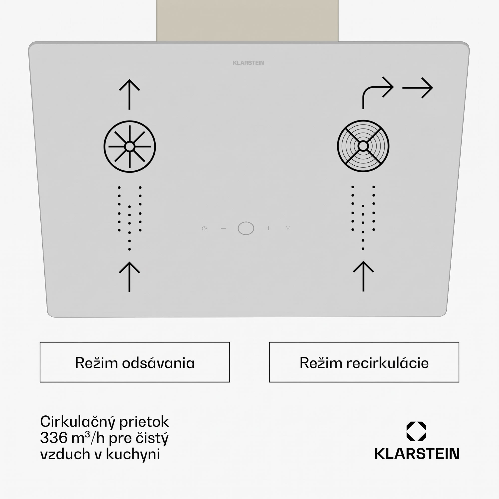 Klarstein MaxAir digestor, Kompaktný a výkonný, Energetická účinnosť A++, Duálne vetranie – Obrázok 3