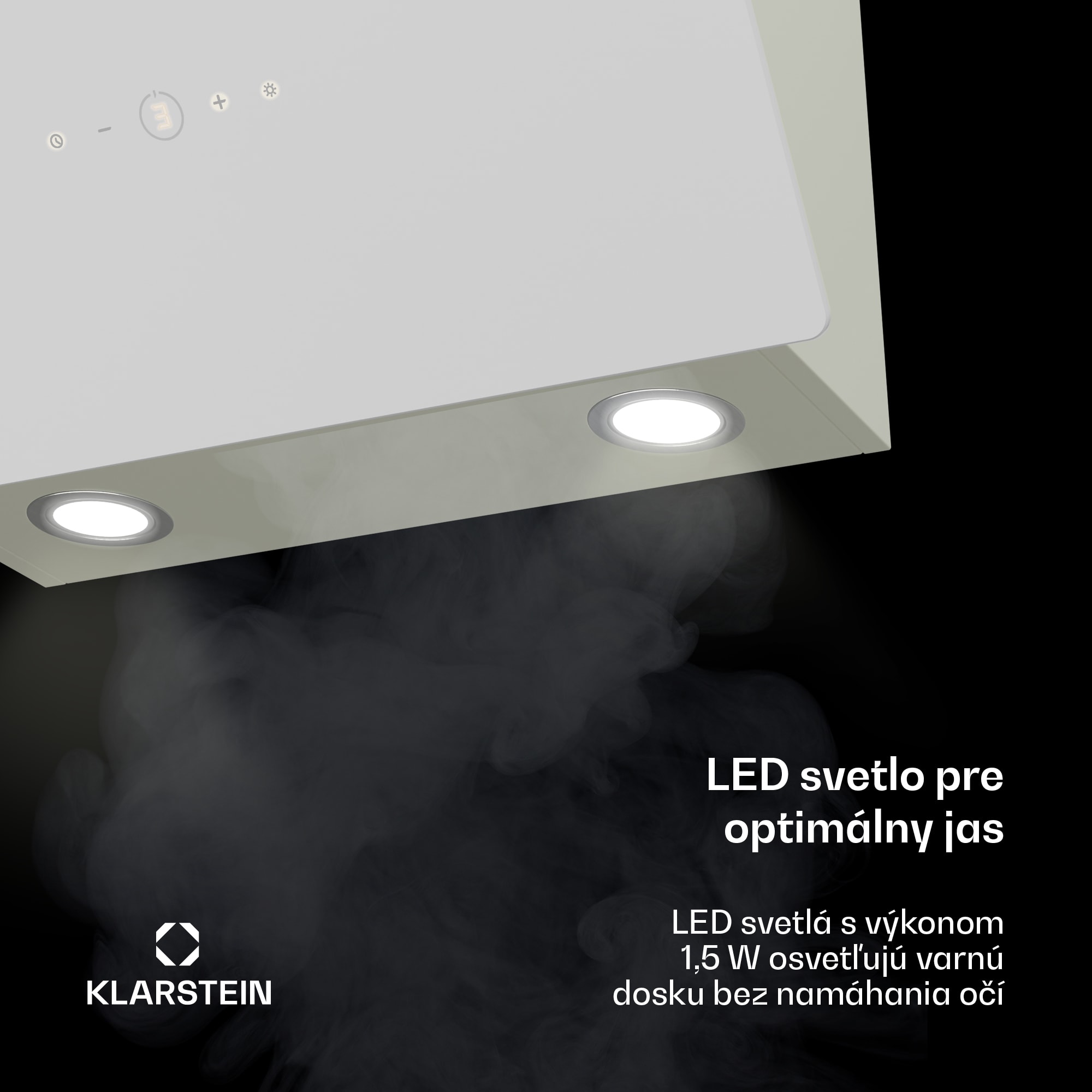 Klarstein MaxAir digestor, Kompaktný a výkonný, Energetická účinnosť A++, Duálne vetranie – Obrázok 4