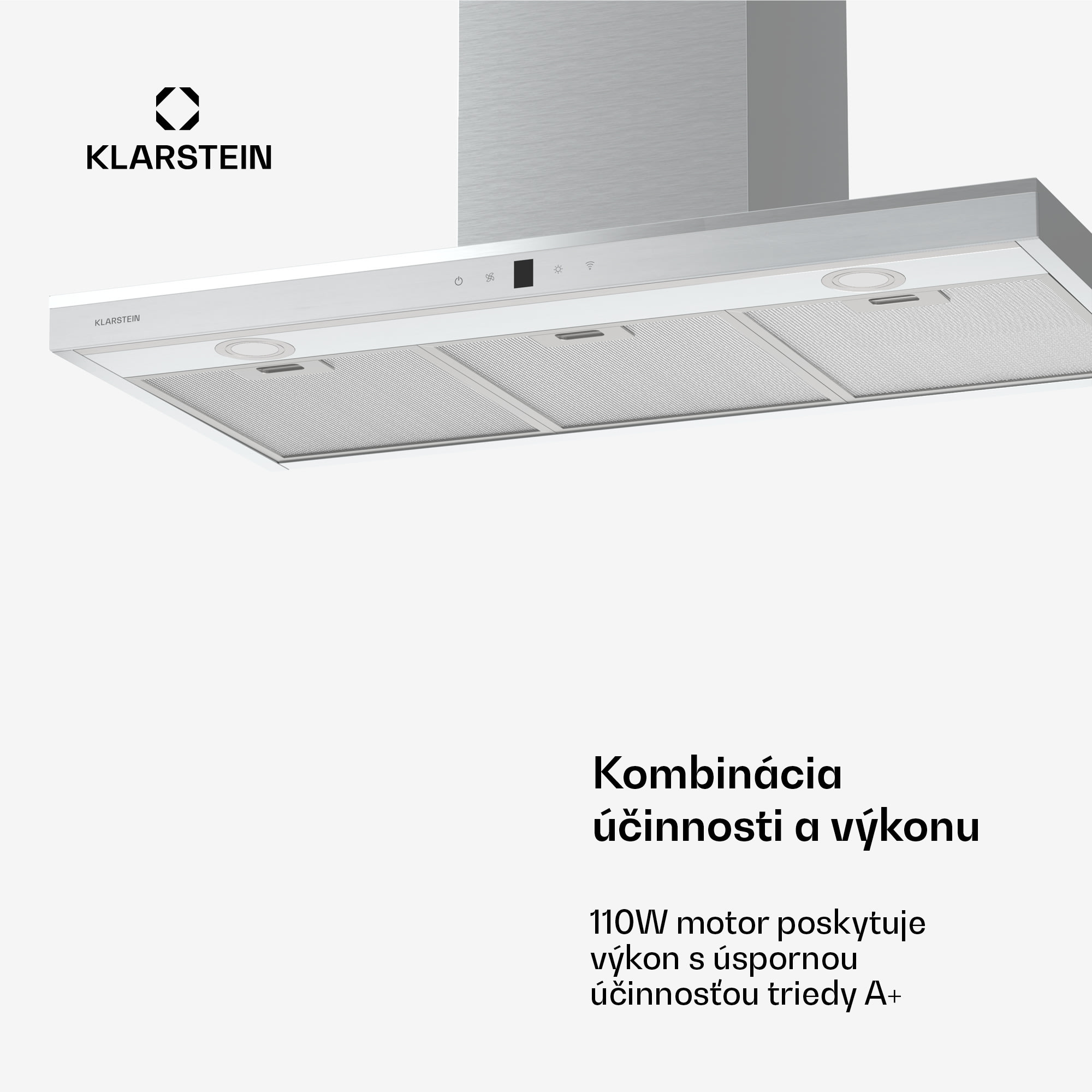 Klarstein Auriana digestor, Ambient Light, 697 m³/h, WiFi, Touch, LED – Obrázok 3