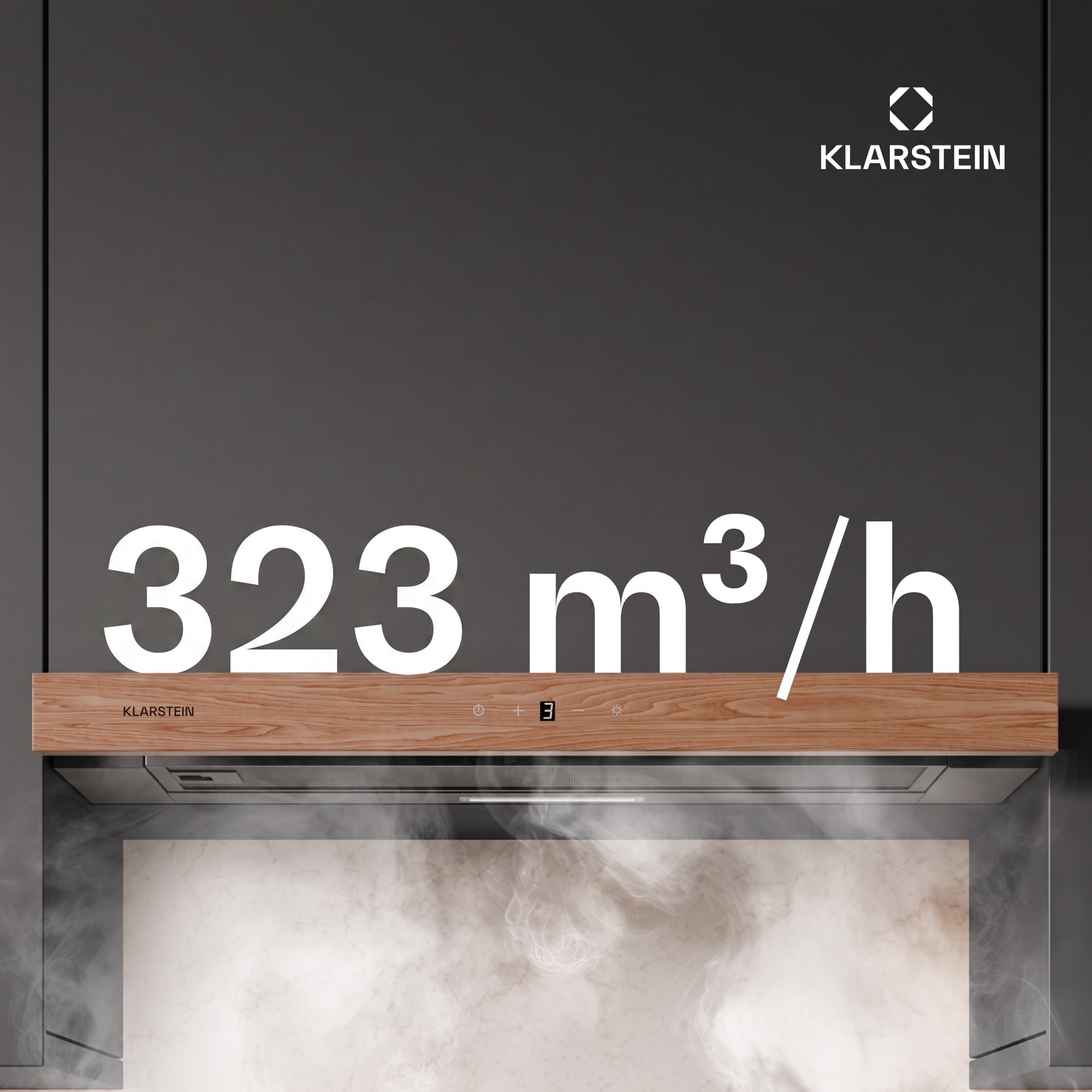 Klarstein ZenFusion digestor, prietok vzduchu 323 m³/h, EEK A, odsávanie/recirkulácia, 3 úrovne, tichý – Obrázok 3