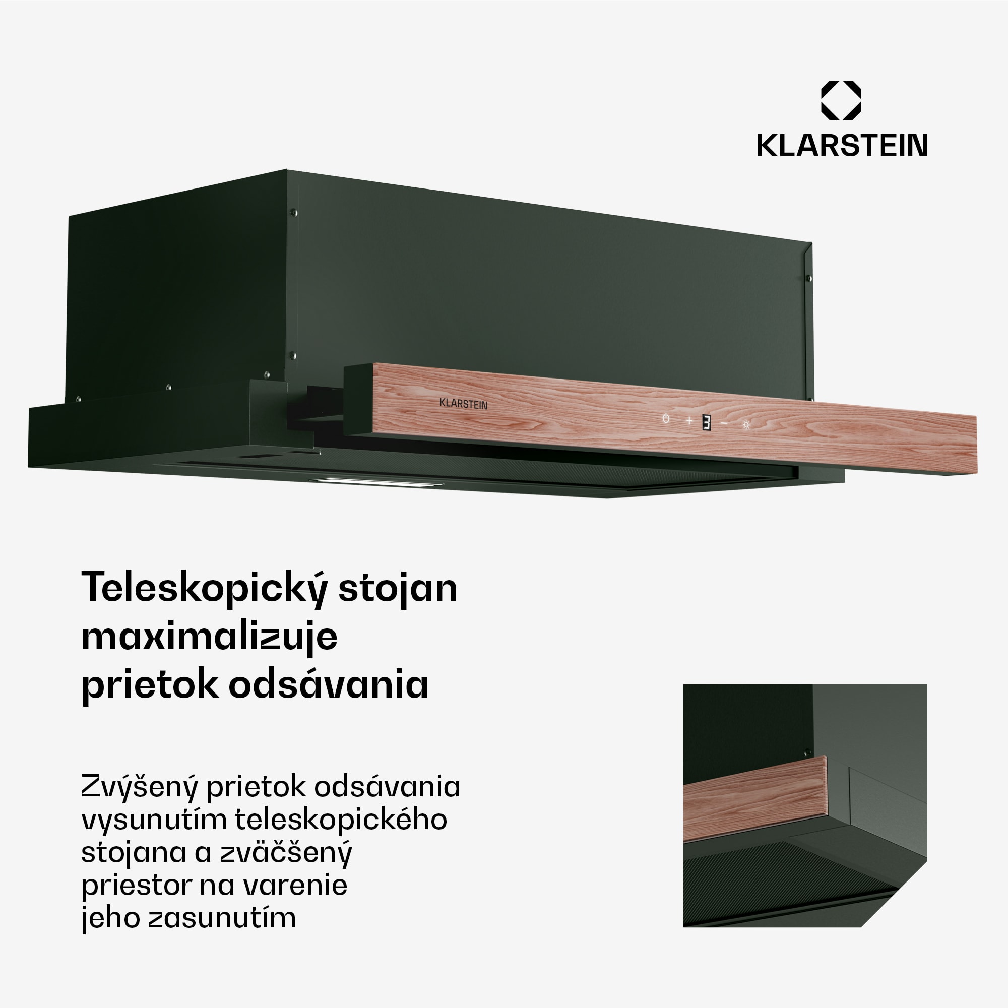 Klarstein ZenFusion digestor, prietok vzduchu 323 m³/h, EEK A, odsávanie/recirkulácia, 3 úrovne, tichý – Obrázok 4