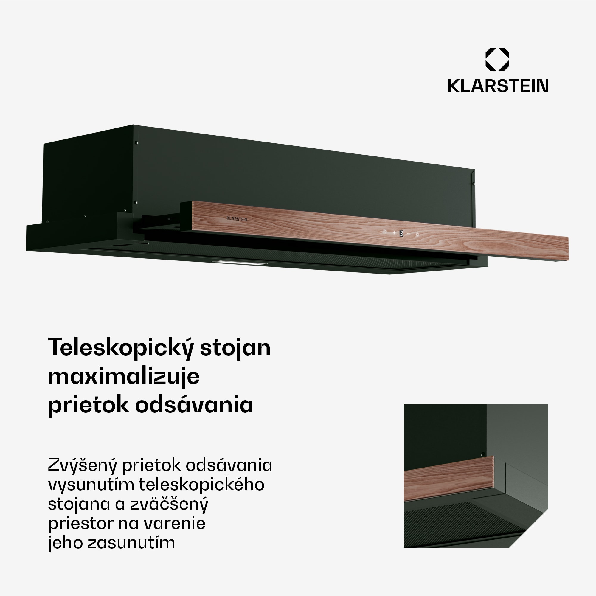 Klarstein ZenFusion digestor, prietok vzduchu 323 m³/h, EEK A, odsávanie/recirkulácia, 3 úrovne, tichý – Obrázok 4