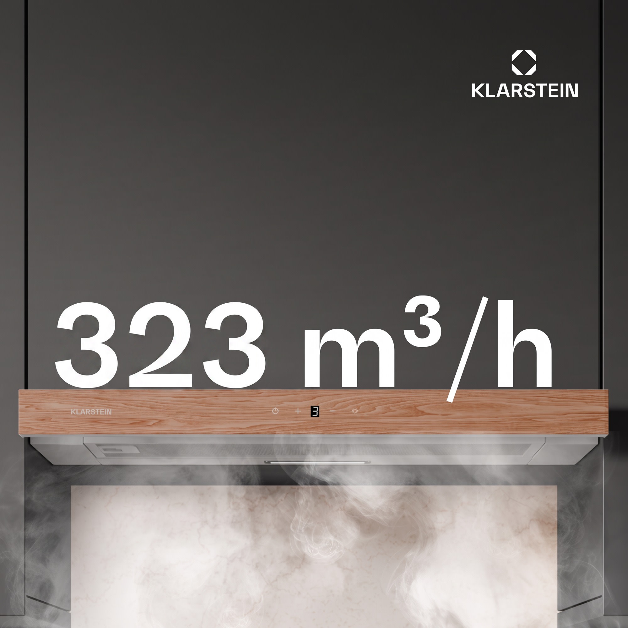 Klarstein ZenFusion digestor, prietok vzduchu 323 m³/h, EEK A, odsávanie/recirkulácia, 3 úrovne, tichý – Obrázok 3