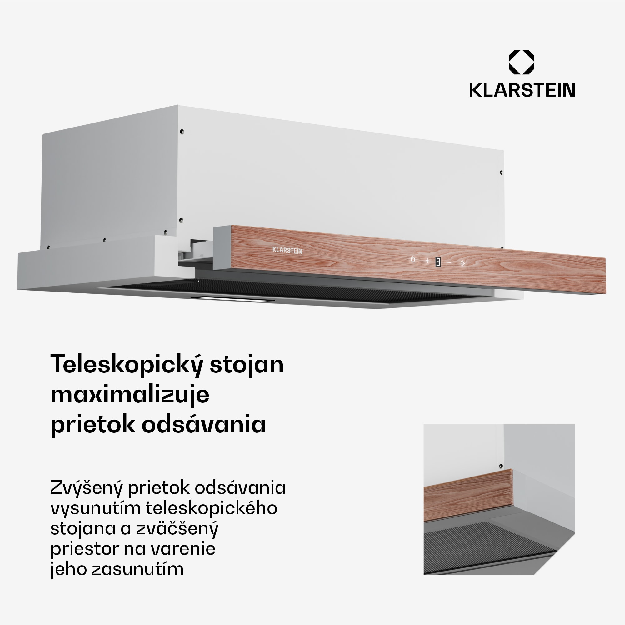 Klarstein ZenFusion digestor, prietok vzduchu 323 m³/h, EEK A, odsávanie/recirkulácia, 3 úrovne, tichý – Obrázok 4