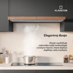 Klarstein ZenFusion digestor, prietok vzduchu 323 m³/h, EEK A, odsávanie/recirkulácia, 3 úrovne, tichý
