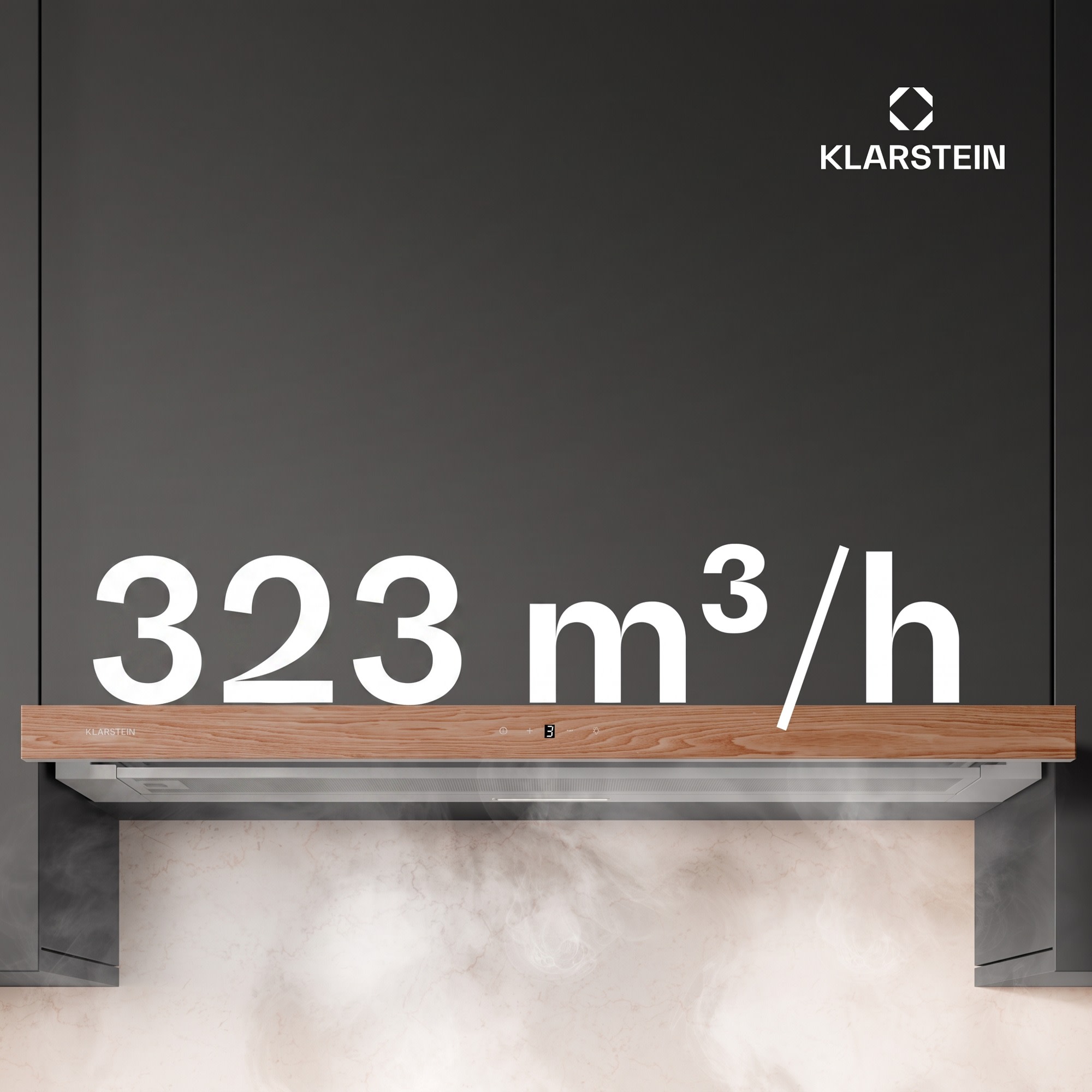 Klarstein ZenFusion digestor, prietok vzduchu 323 m³/h, EEK A, odsávanie/recirkulácia, 3 úrovne, tichý – Obrázok 3