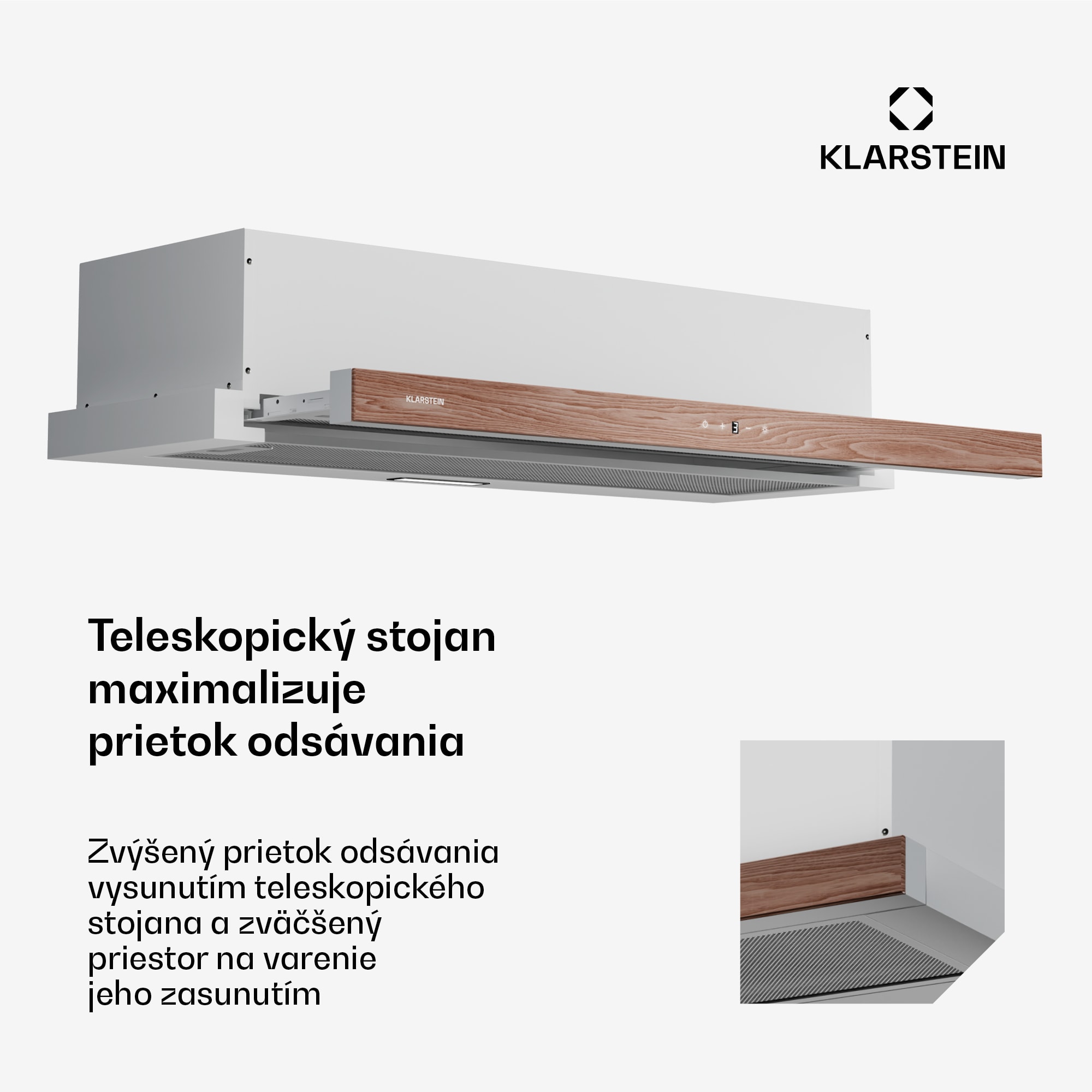 Klarstein ZenFusion digestor, prietok vzduchu 323 m³/h, EEK A, odsávanie/recirkulácia, 3 úrovne, tichý – Obrázok 4