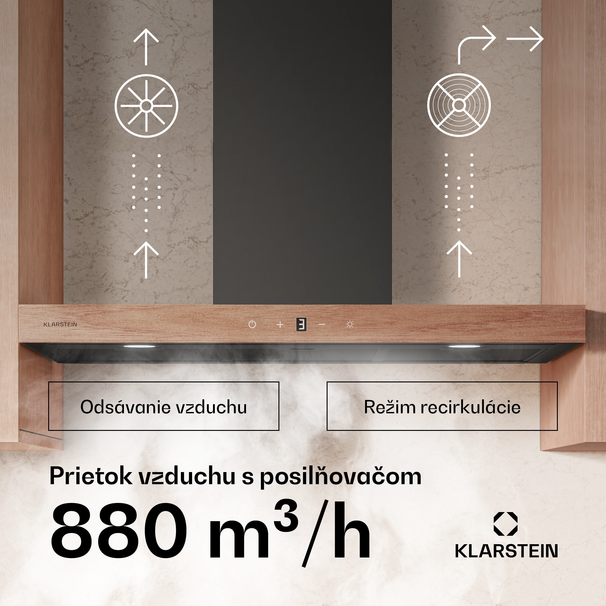 Klarstein ZenFusion T digestor, 881,6 m³/h, A++, 210 W DC, 47 dB, odsávanie/recirkulácia – Obrázok 2