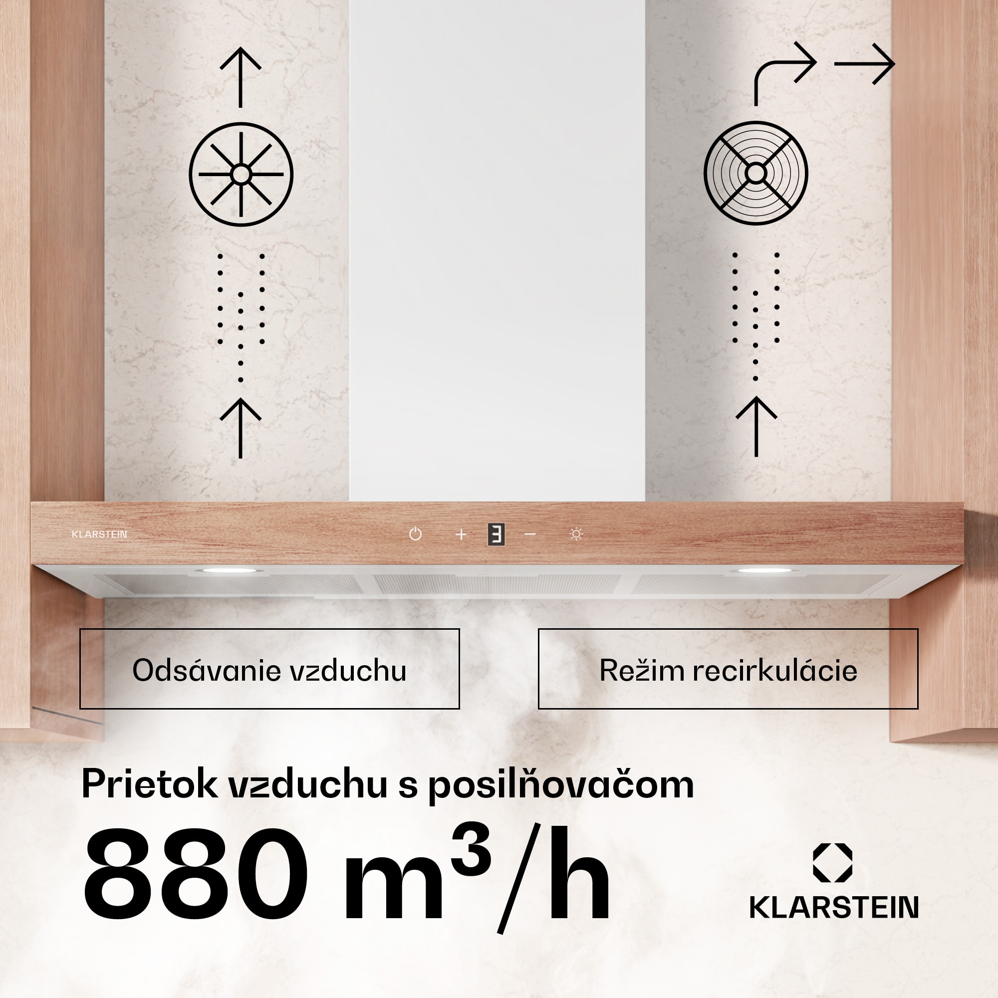 Klarstein ZenFusion T digestor, 881,6 m³/h, A++, 210 W DC, 47 dB, odsávanie/recirkulácia – Obrázok 2