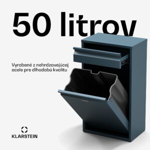 Klarstein Ordnungshüter Koš na kuchynský odpad 50 L so zásuvkou