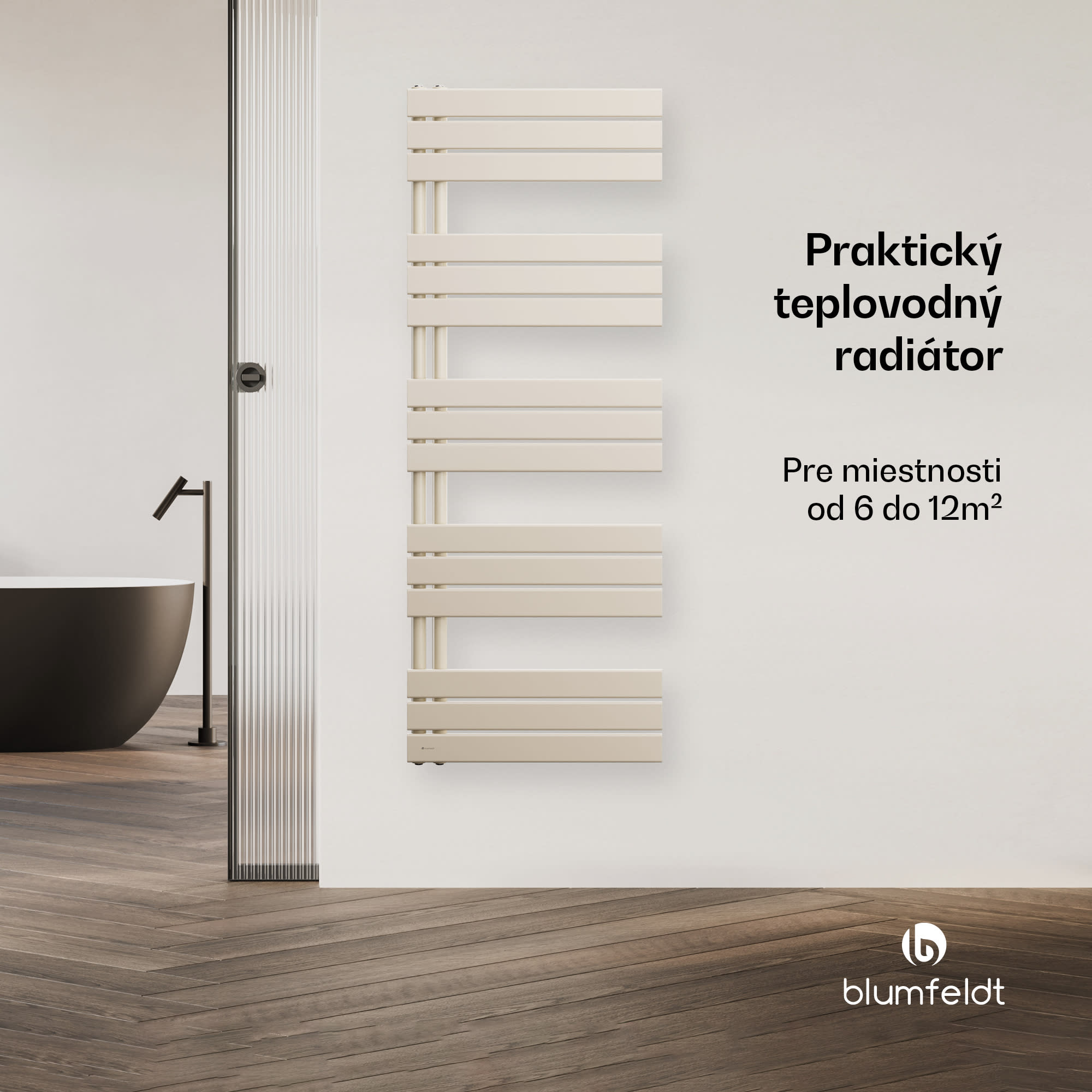 Blumfeldt Fairmont radiátor | 60 x 160 cm | nástenná montáž | moderný dizajn | prevádzka na teplú vodu – Obrázok 2