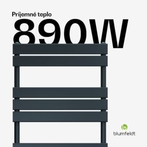Blumfeldt Fairmont radiátor | 60 x 180 cm | nástenná montáž | moderný dizajn | prevádzka na teplú vodu