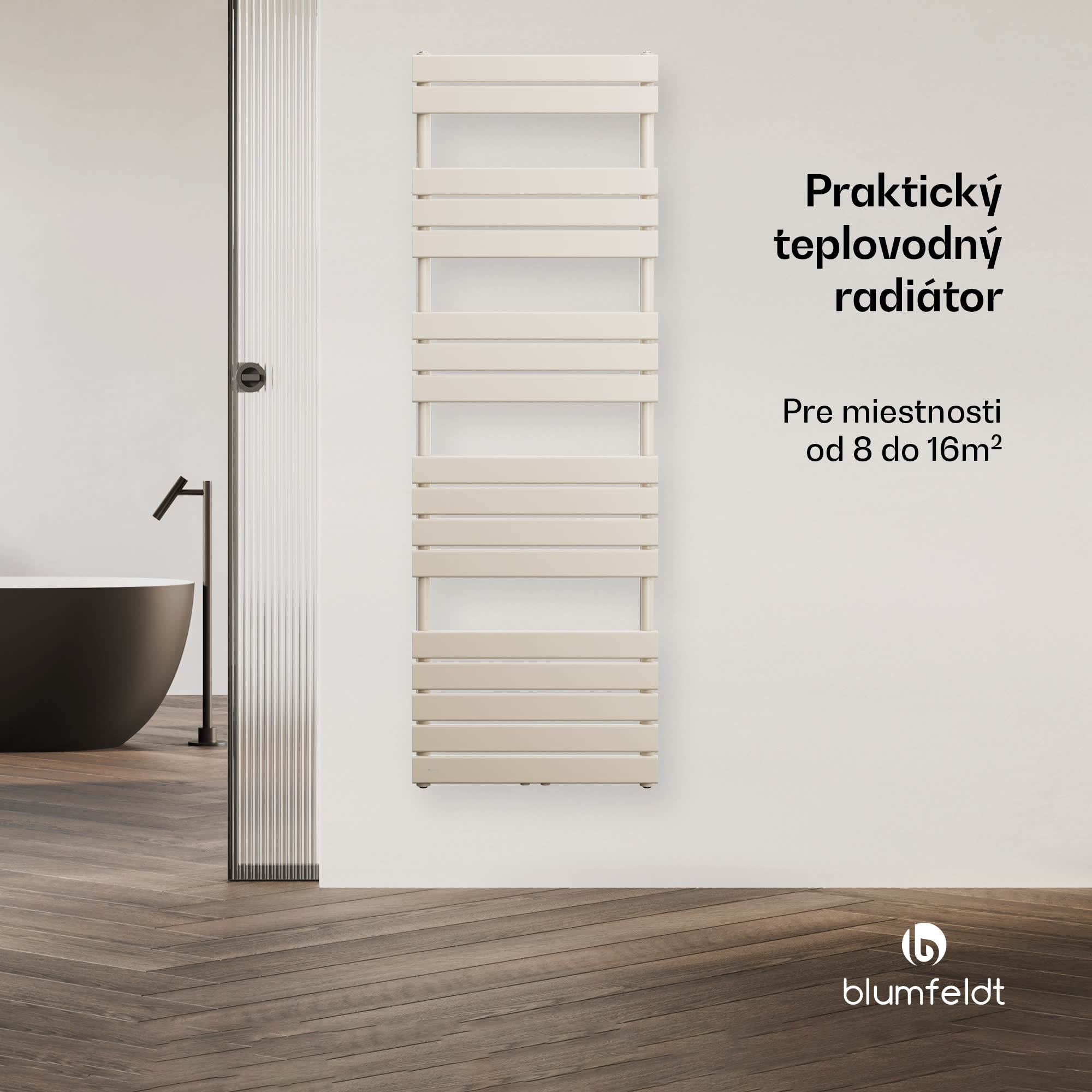 Blumfeldt Fairmont radiátor | 60 x 180 cm | nástenná montáž | moderný dizajn | prevádzka na teplú vodu – Obrázok 2