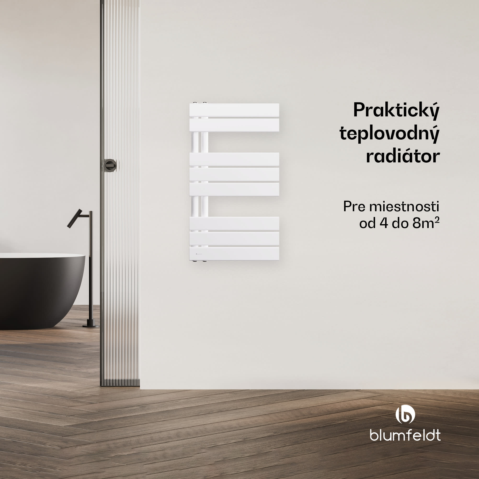 Blumfeldt Fairmont radiátor, 45 x 80 cm, nástenný, moderný dizajn, teplovodný – Obrázok 2