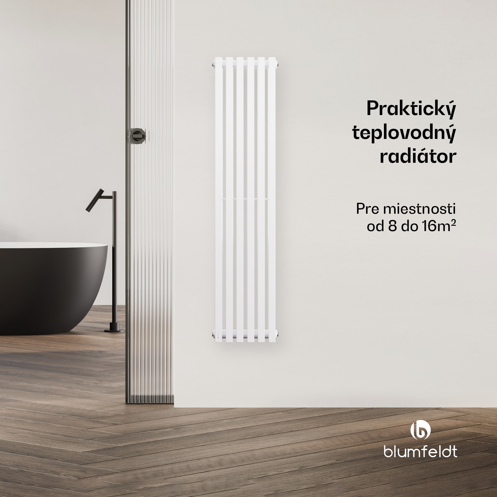 Blumfeldt Radiátor Delgado | moderný dizajn | 25 x 120 cm | 942 W | stredové pripojenie – Obrázok 2