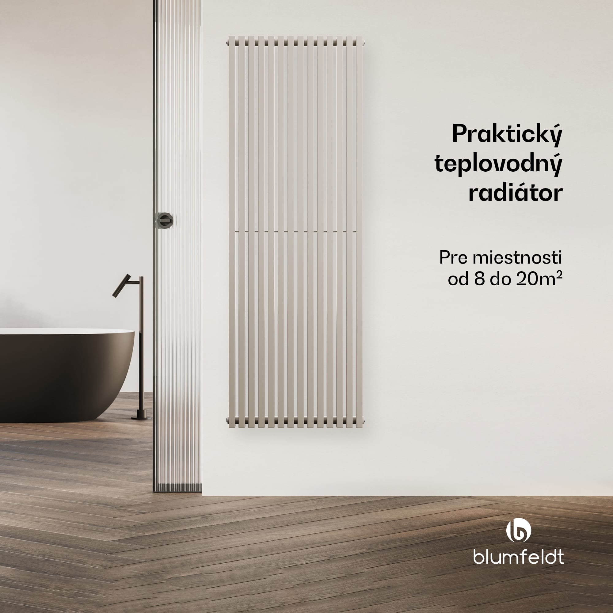 Blumfeldt Delgado radiátor | Moderný dizajn | 60 x 180 cm | 1486 W | Stredové pripojenie – Obrázok 2
