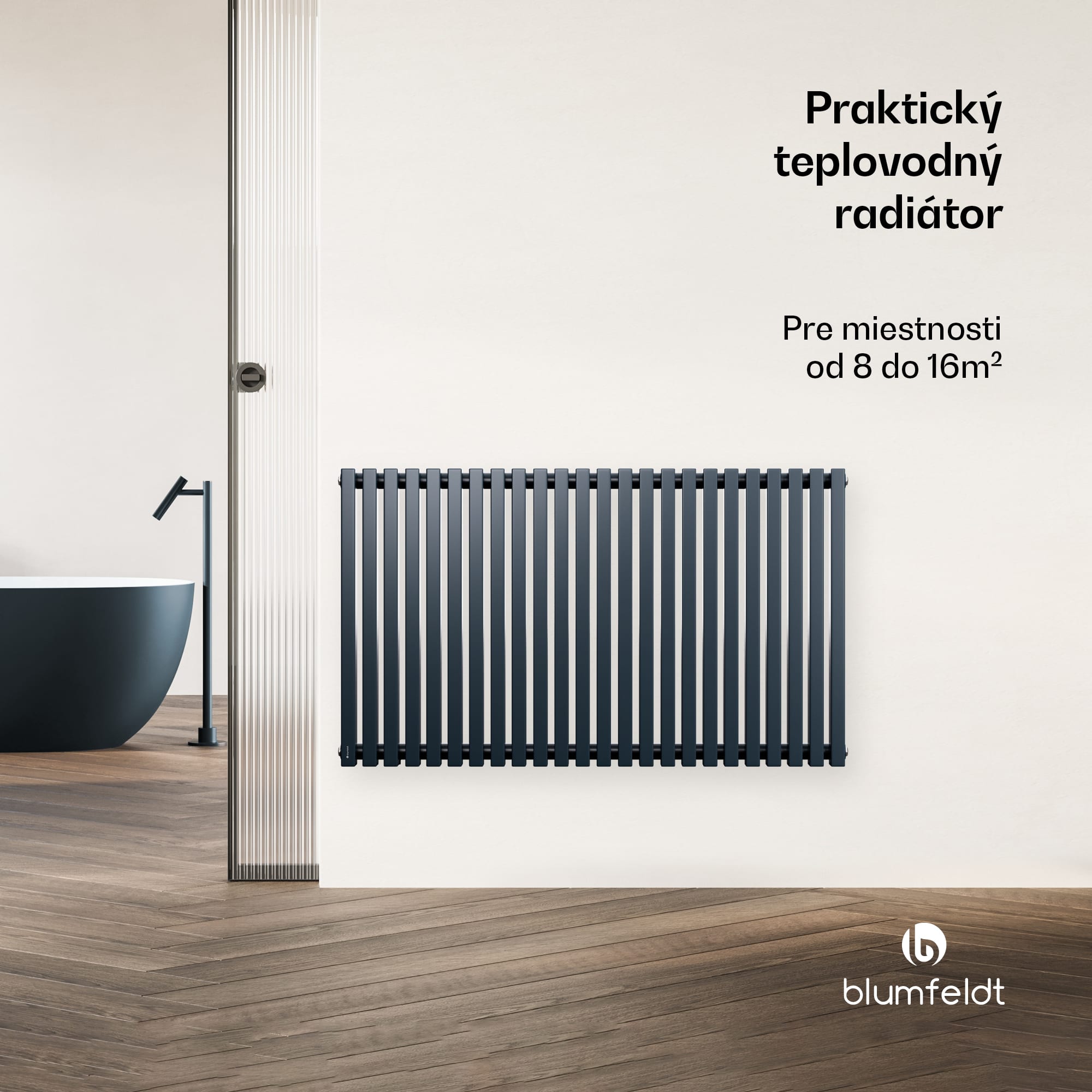 Blumfeldt Delgado radiátor | Moderný dizajn | 63 x 108 cm | 891 W | Bočné pripojenie – Obrázok 2