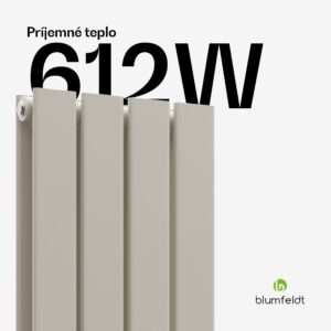 Blumfeldt Ontario radiátor 120x30 Výkon 612 W