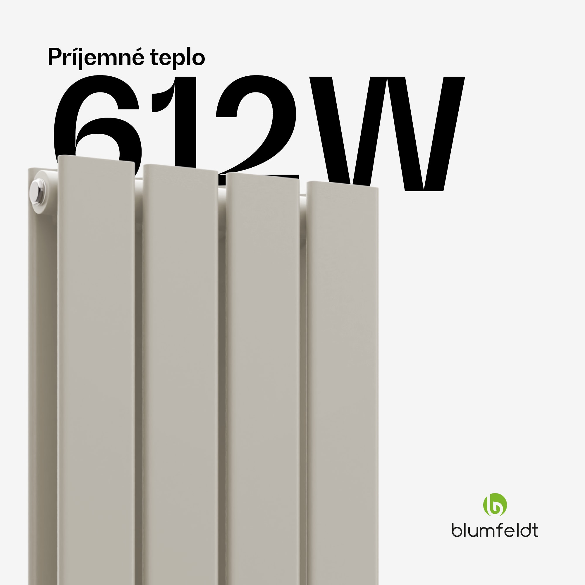 Blumfeldt Ontario radiátor 120x30 Výkon 612 W