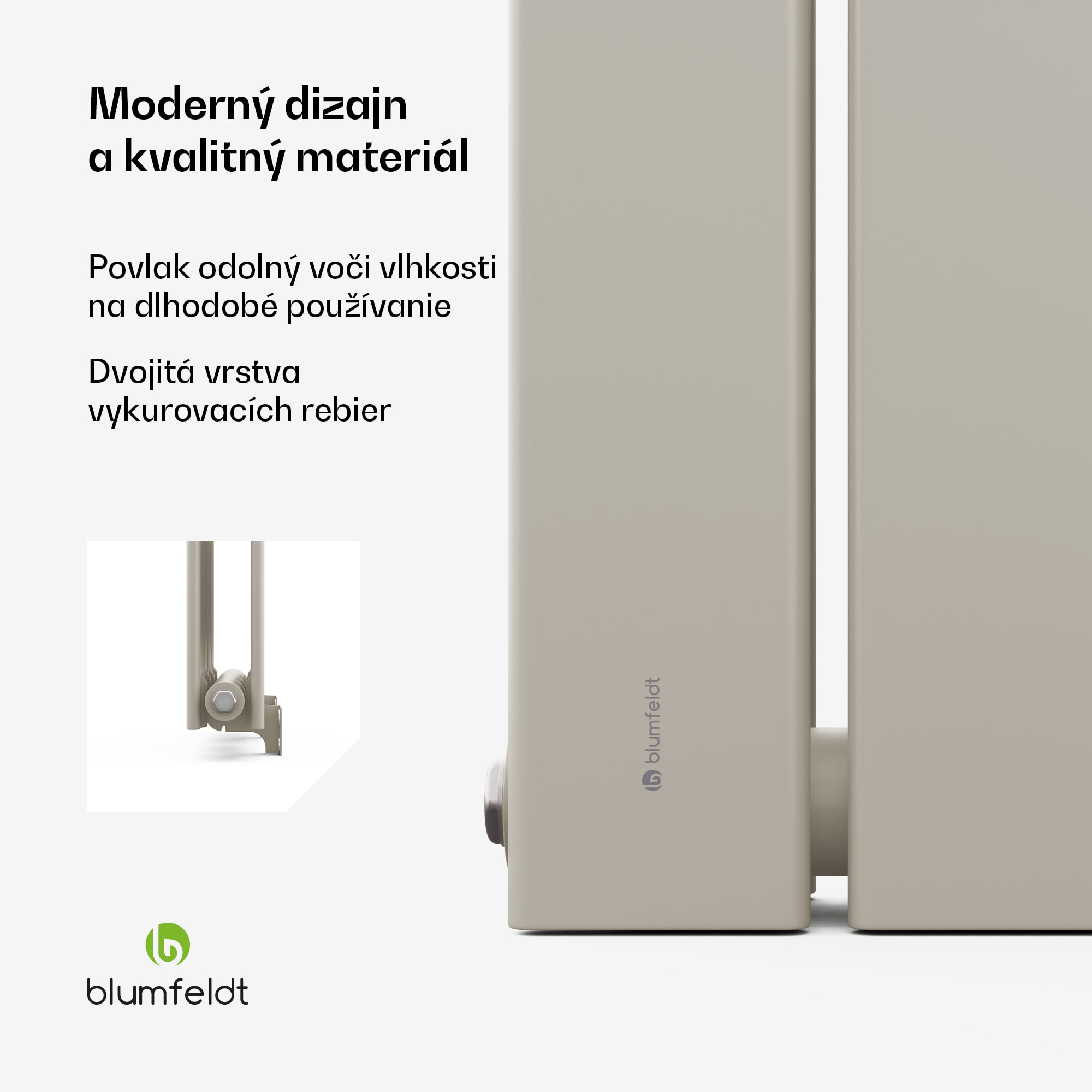 Blumfeldt Ontario radiátor 120x30 Výkon 612 W – Obrázok 3