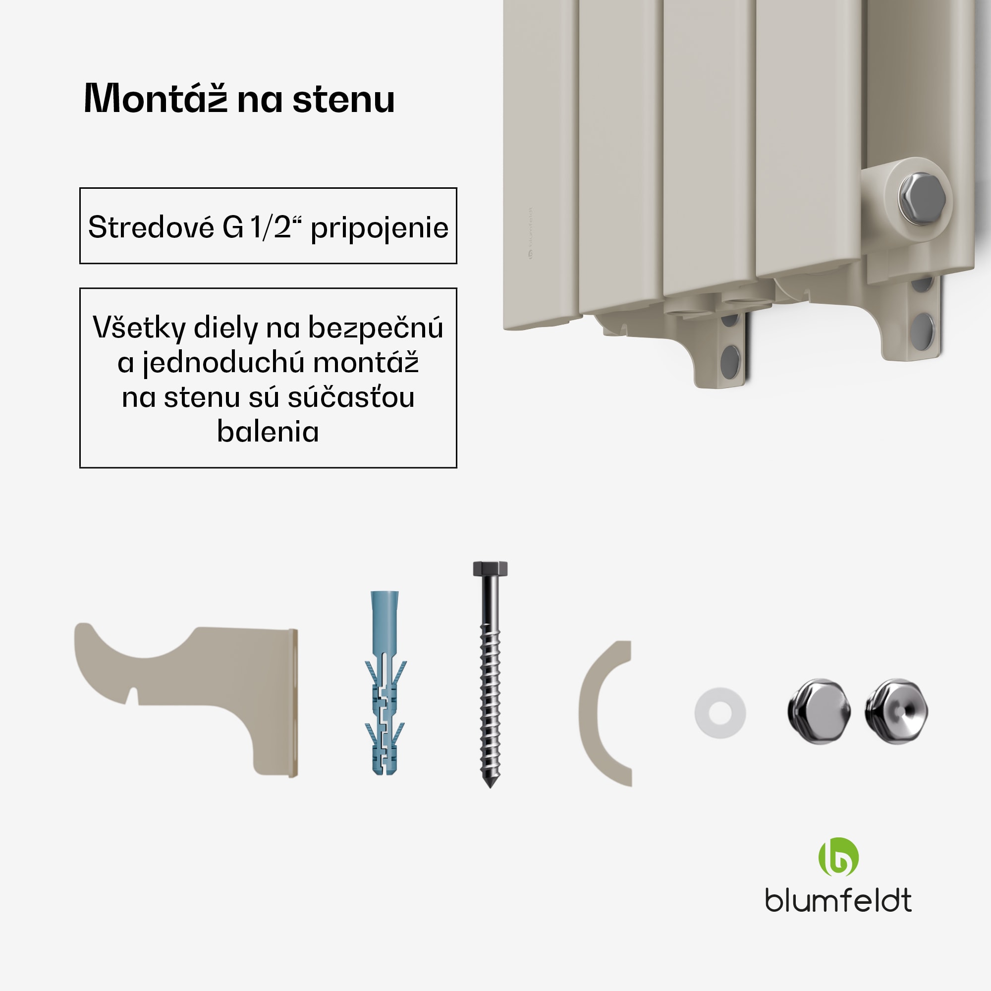 Blumfeldt Ontario radiátor 120x30 Výkon 612 W – Obrázok 4