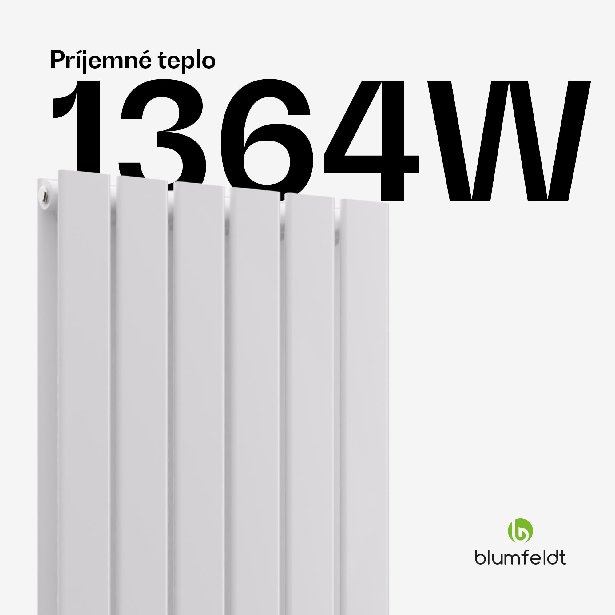 Blumfeldt Ontario radiátor 180x45 Výkon 1364 W