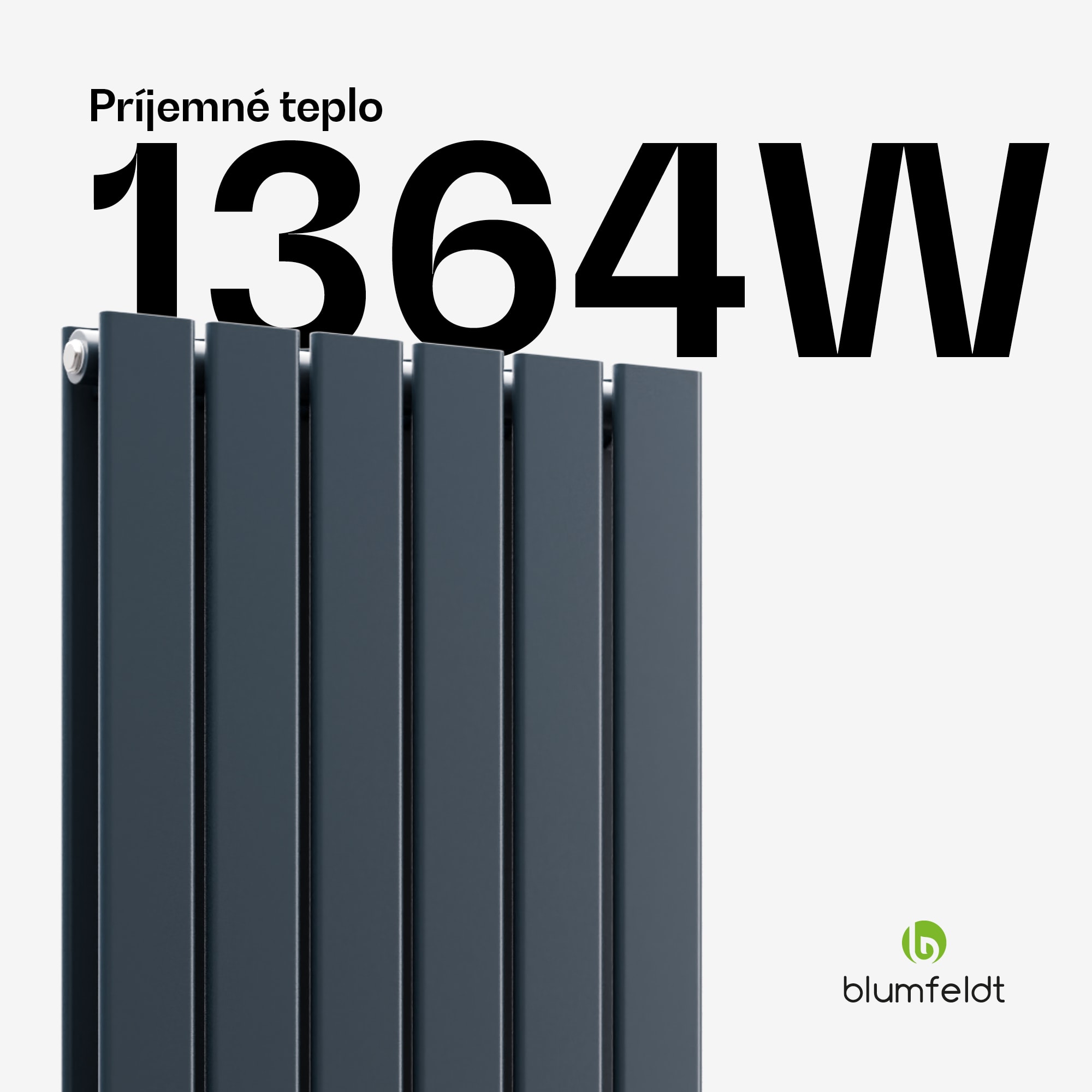 Blumfeldt Ontario radiátor 180x45 Výkon 1364 W