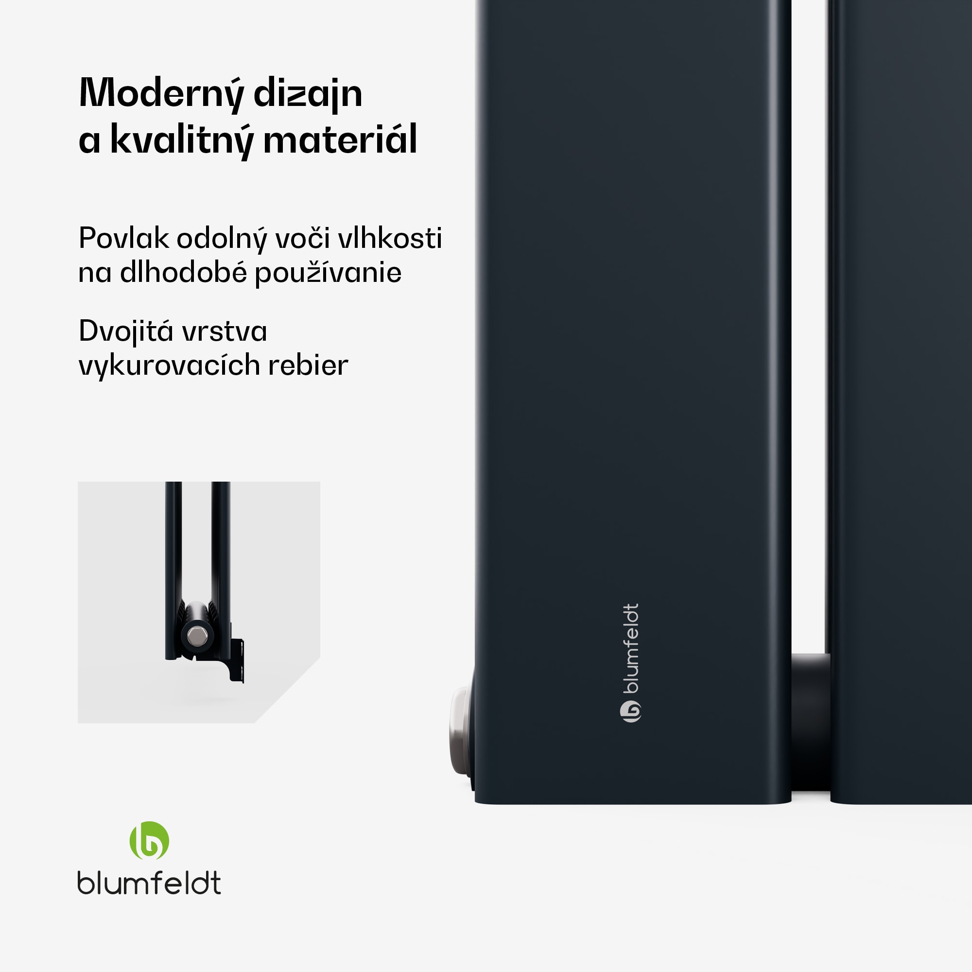 Blumfeldt Ontario radiátor 180x45 Výkon 1364 W – Obrázok 3