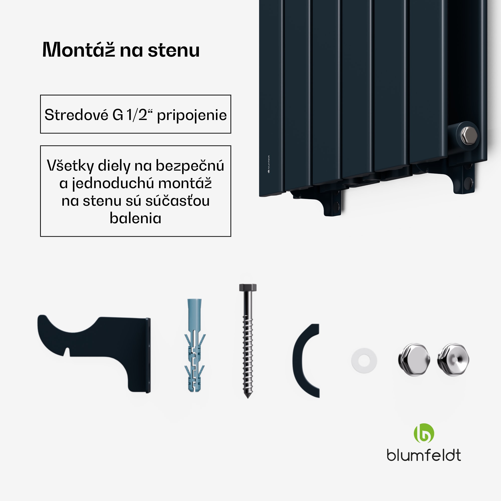 Blumfeldt Ontario radiátor 180x45 Výkon 1364 W – Obrázok 4