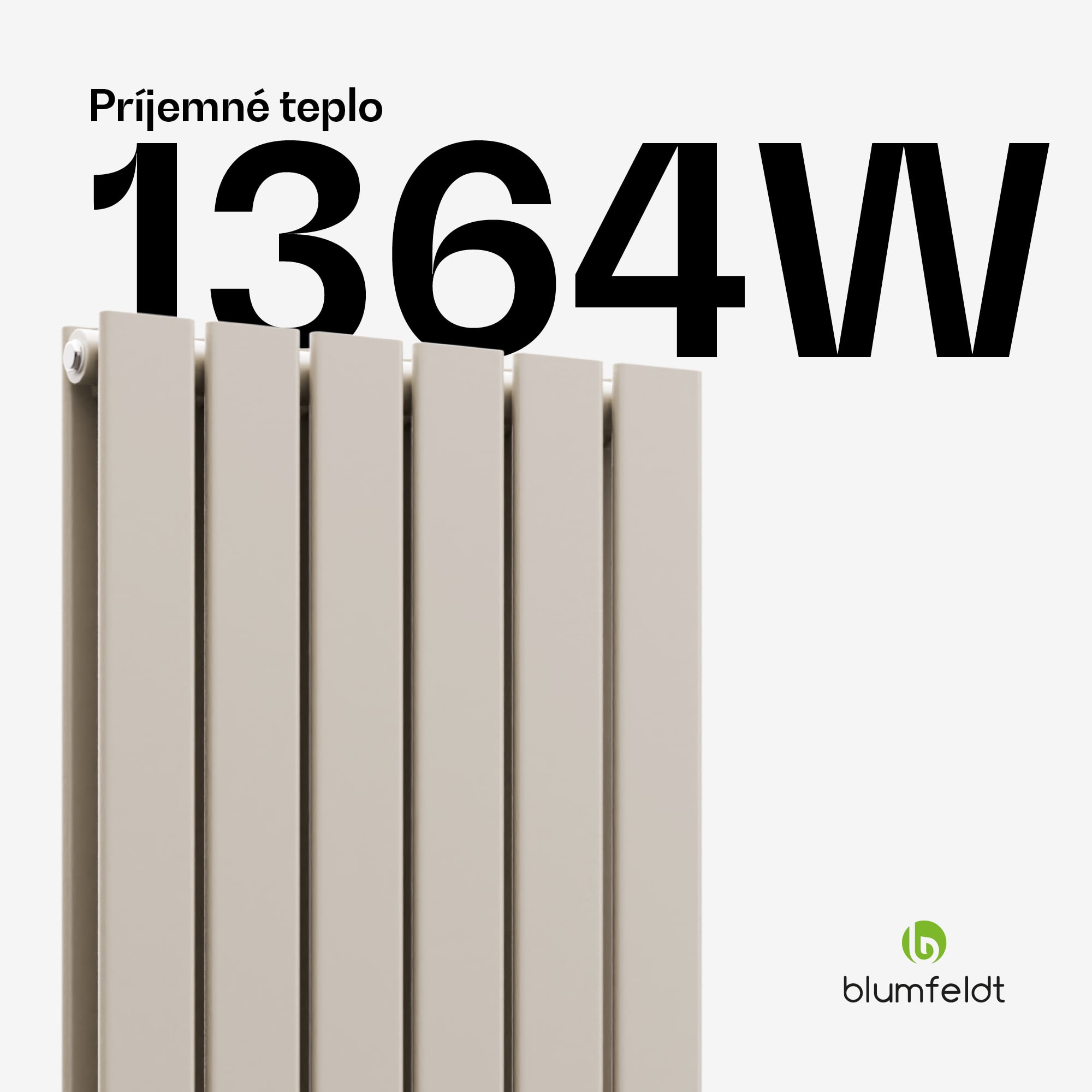 Blumfeldt Ontario radiátor 180x45 Výkon 1364 W