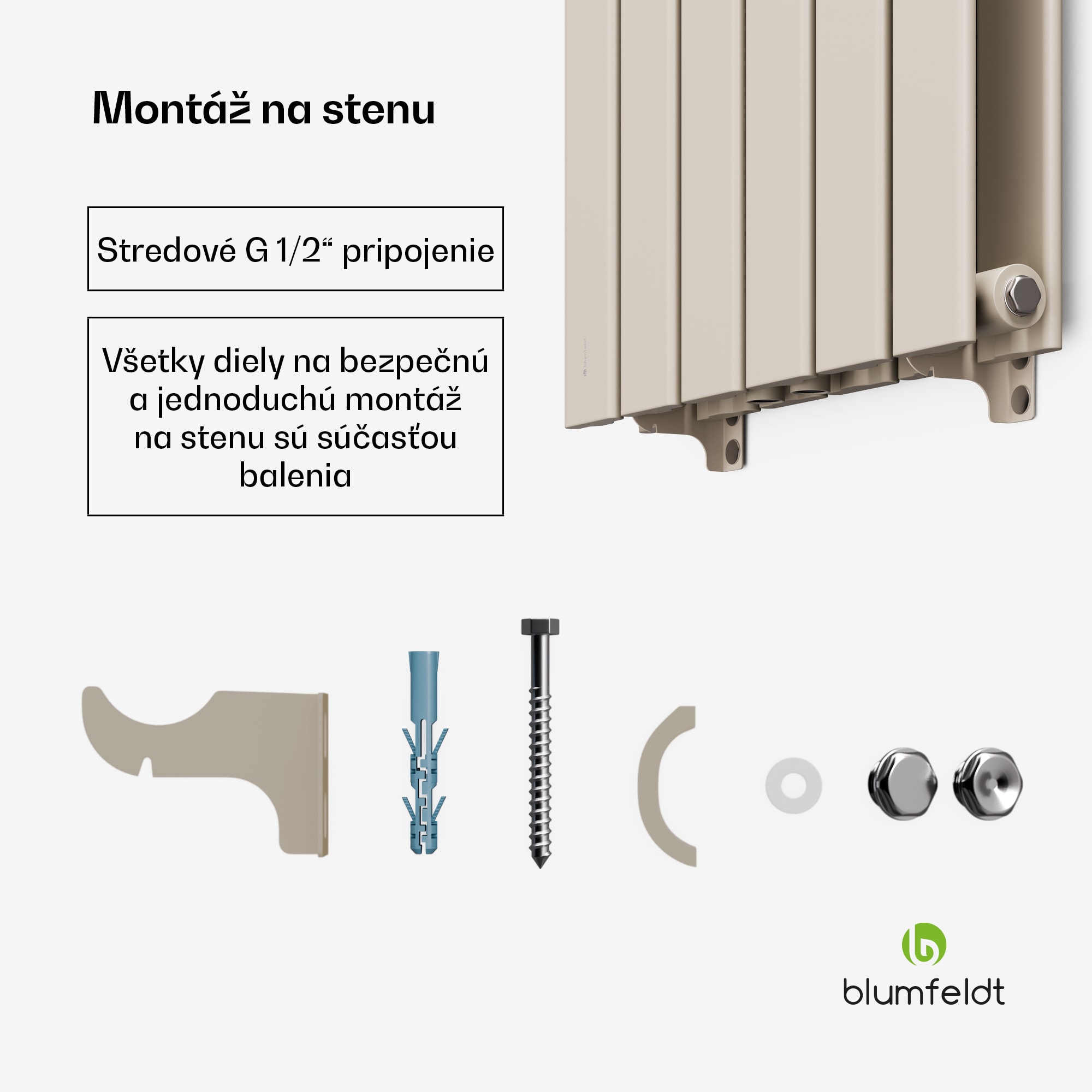 Blumfeldt Ontario radiátor 180x45 Výkon 1364 W – Obrázok 4