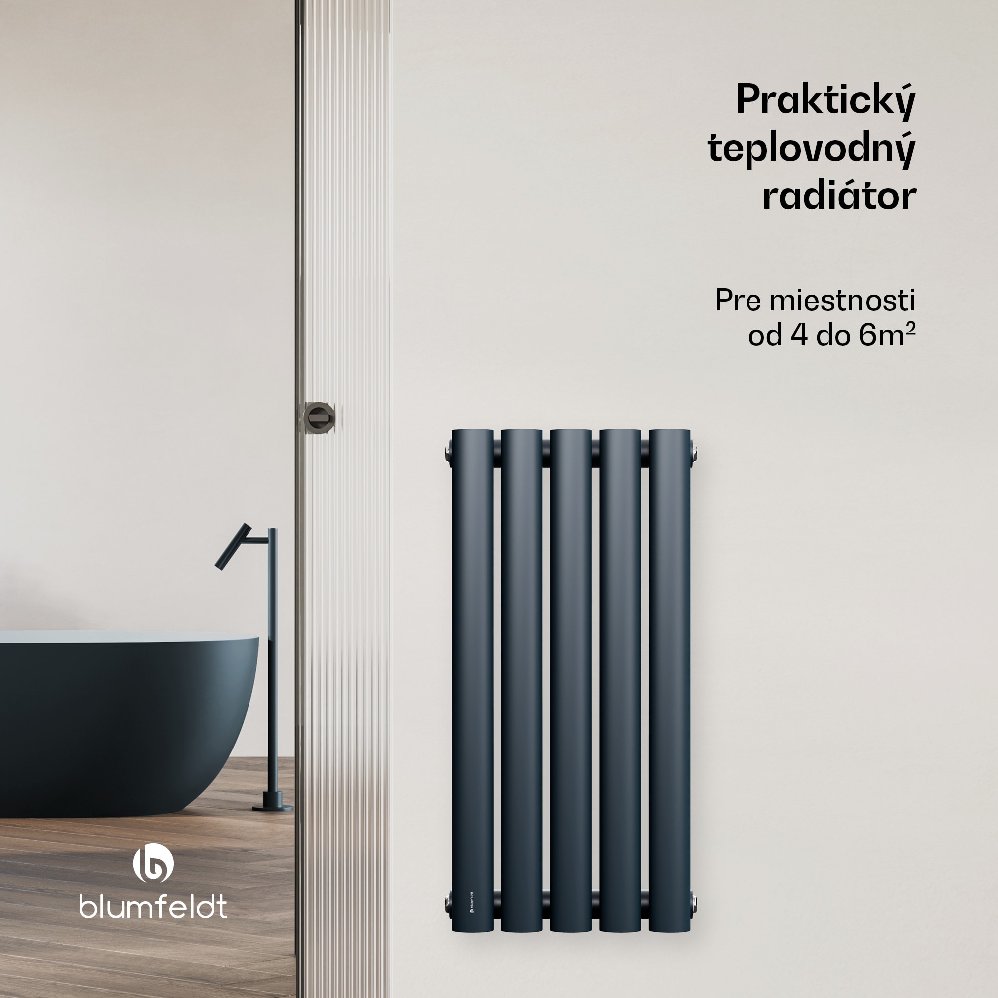 Blumfeldt Tallheo radiátor 60x30 230W – Obrázok 2