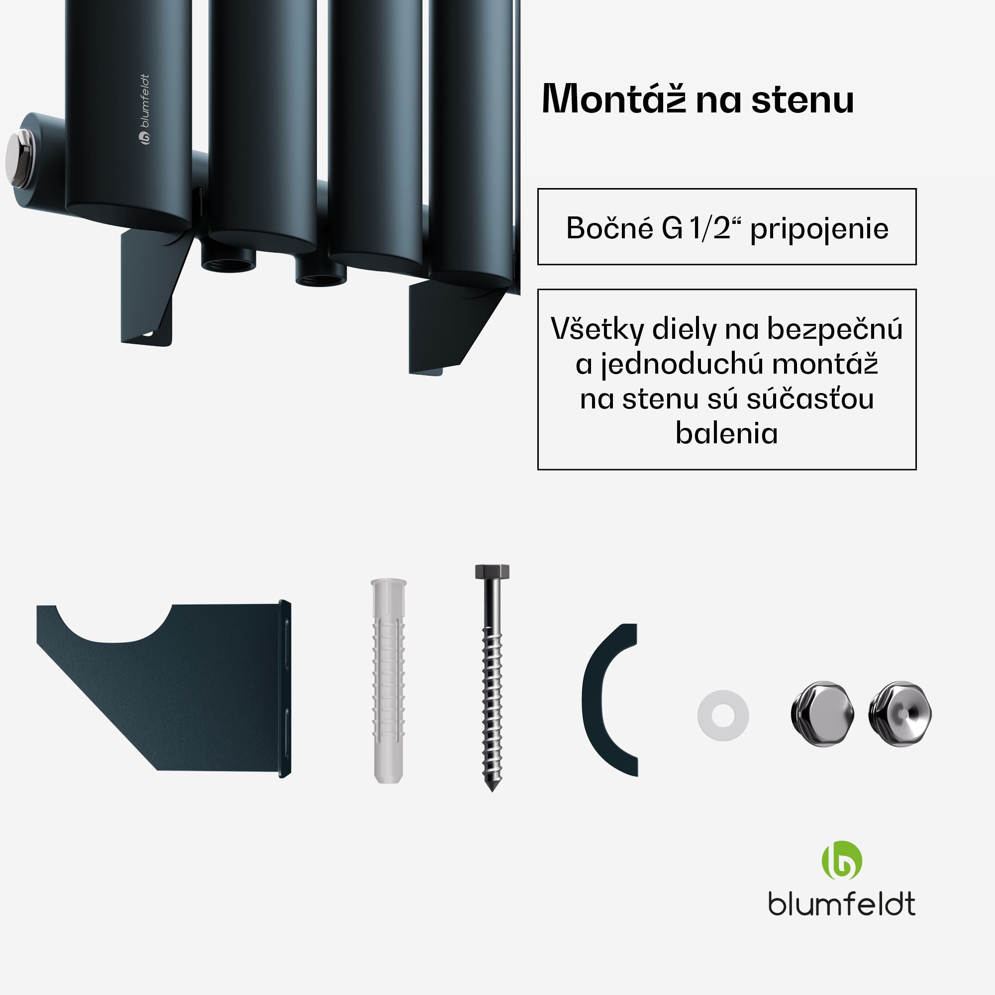 Blumfeldt Tallheo radiátor 60x30 230W – Obrázok 4