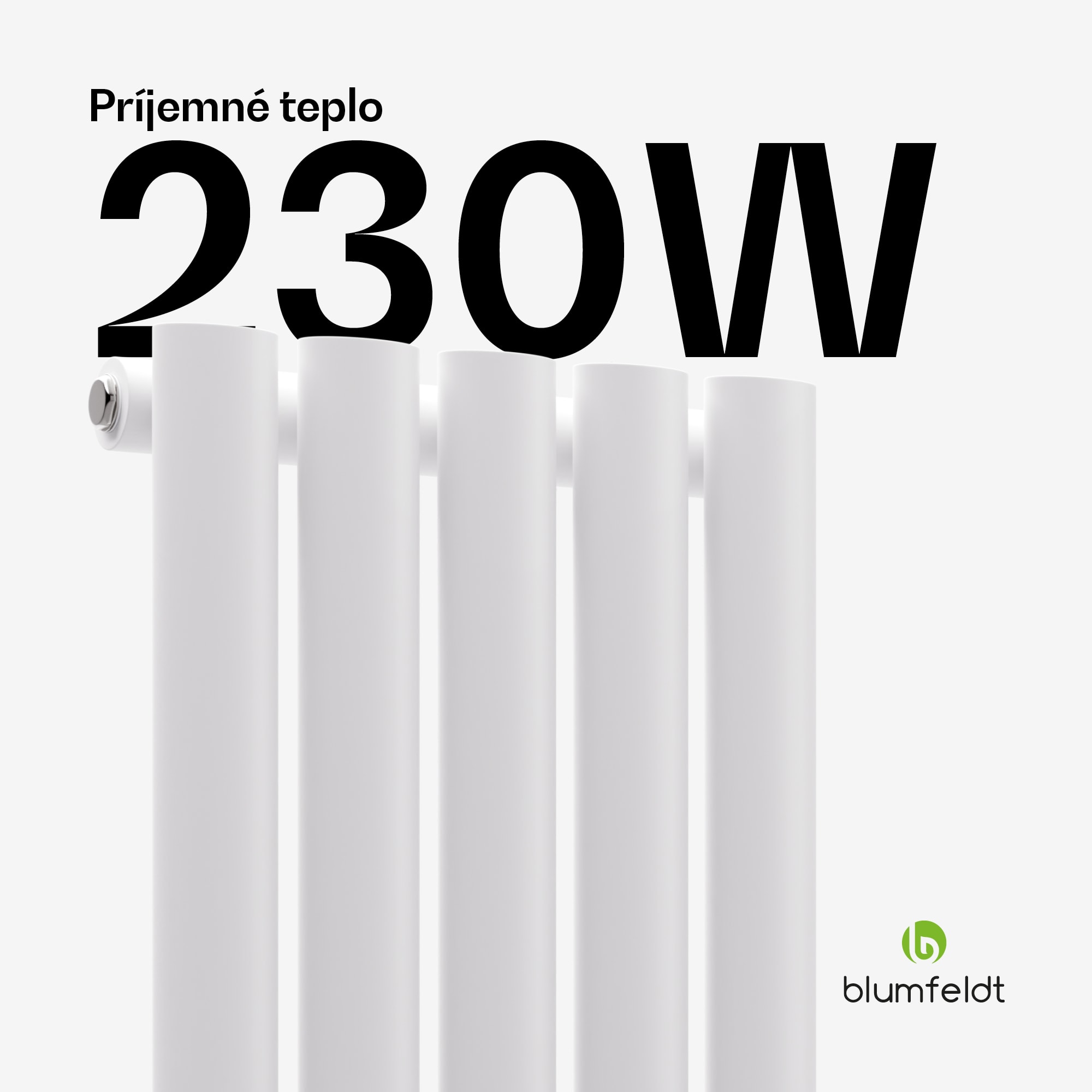 Blumfeldt Tallheo radiátor 60x30 230W