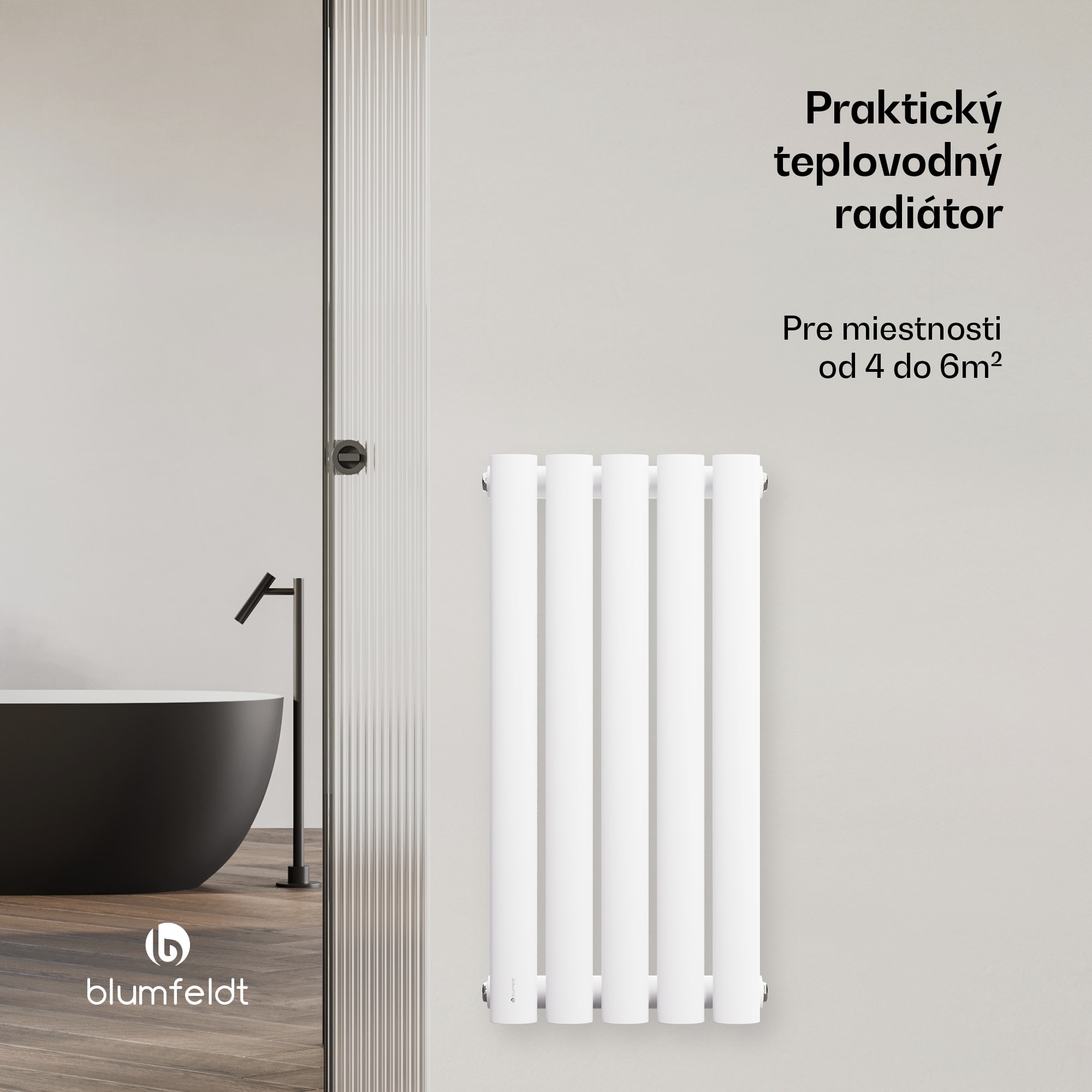 Blumfeldt Tallheo radiátor 60x30 230W – Obrázok 2