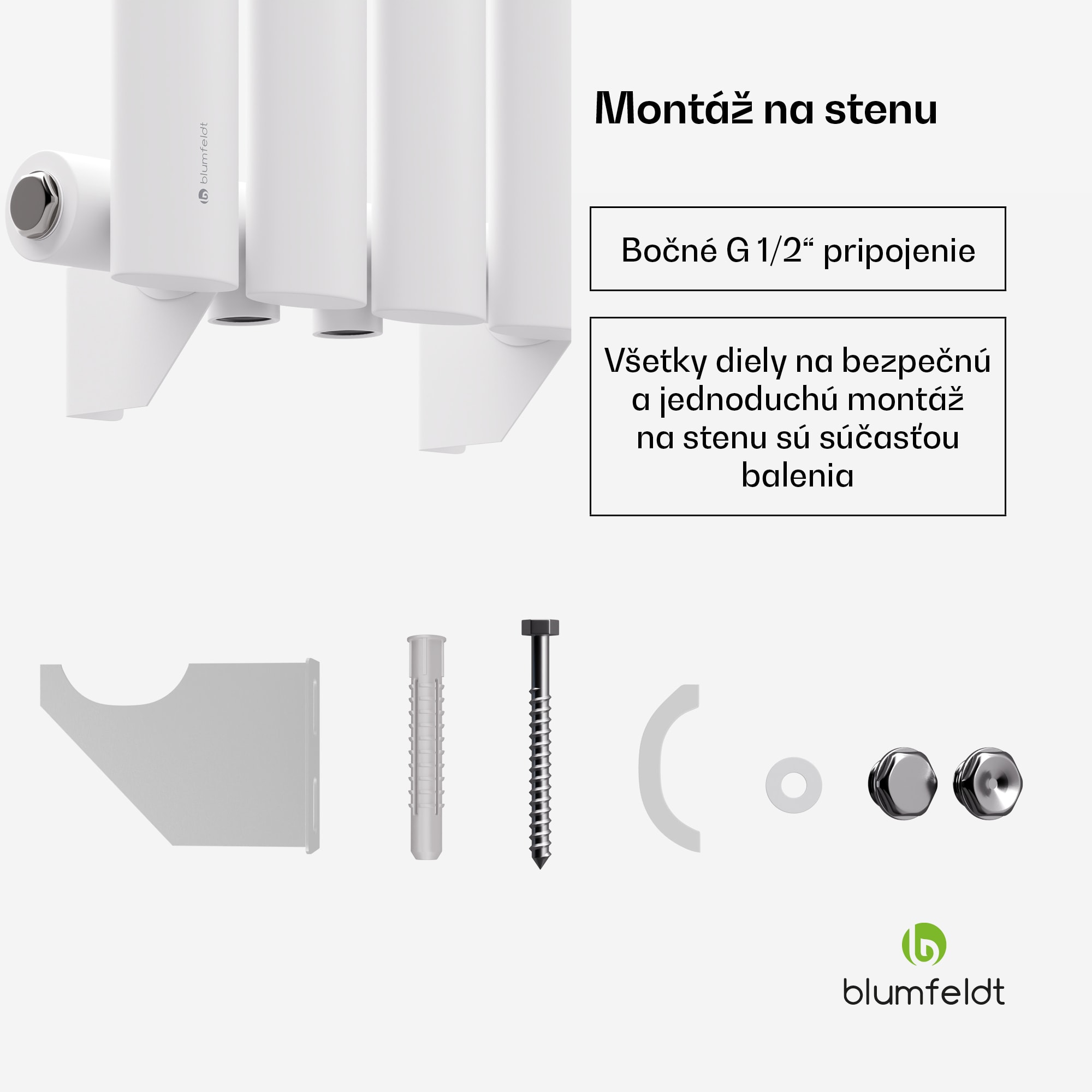 Blumfeldt Tallheo radiátor 60x30 230W – Obrázok 4