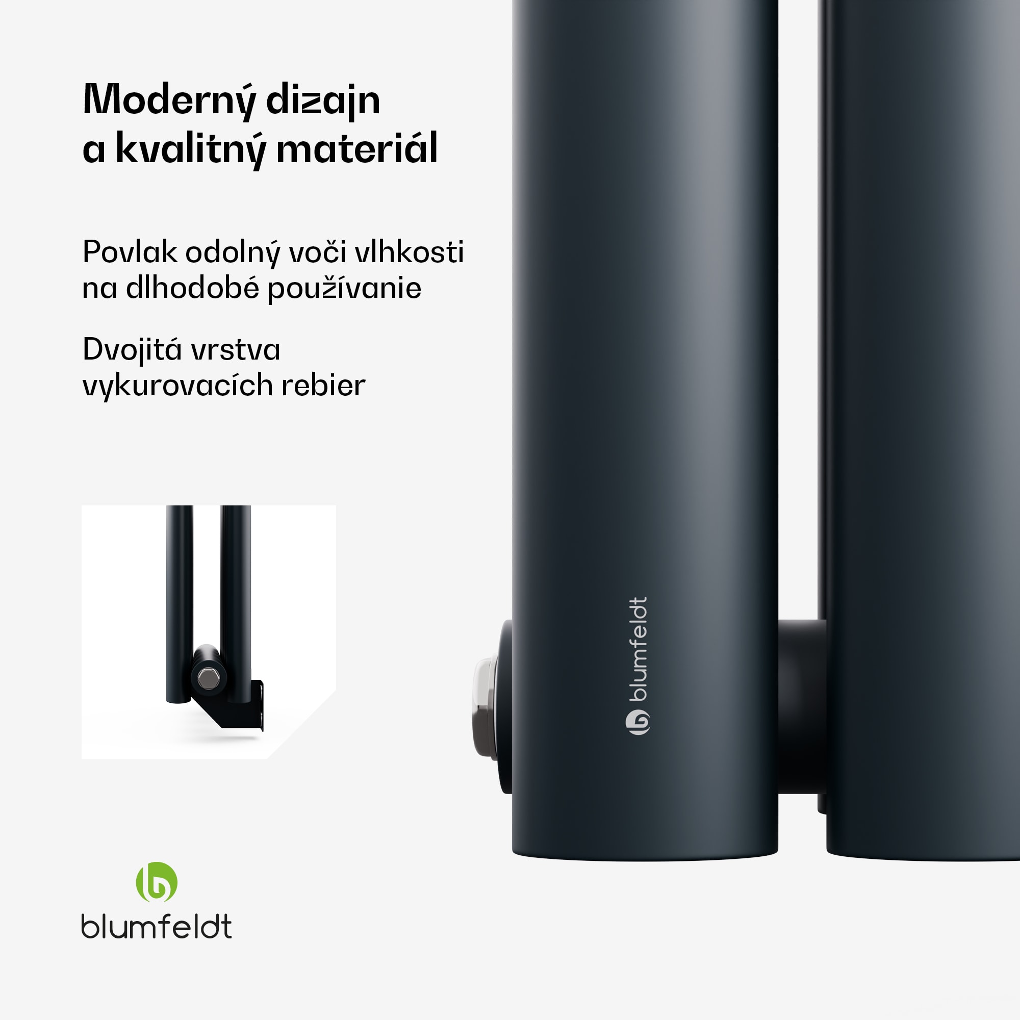 Blumfeldt Tallheo radiátor 60x30 360W – Obrázok 3