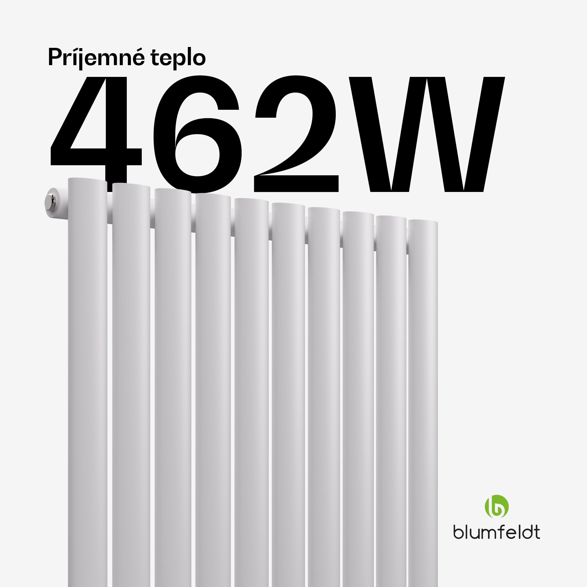 Blumfeldt Tallheo radiátor 60x60 462W