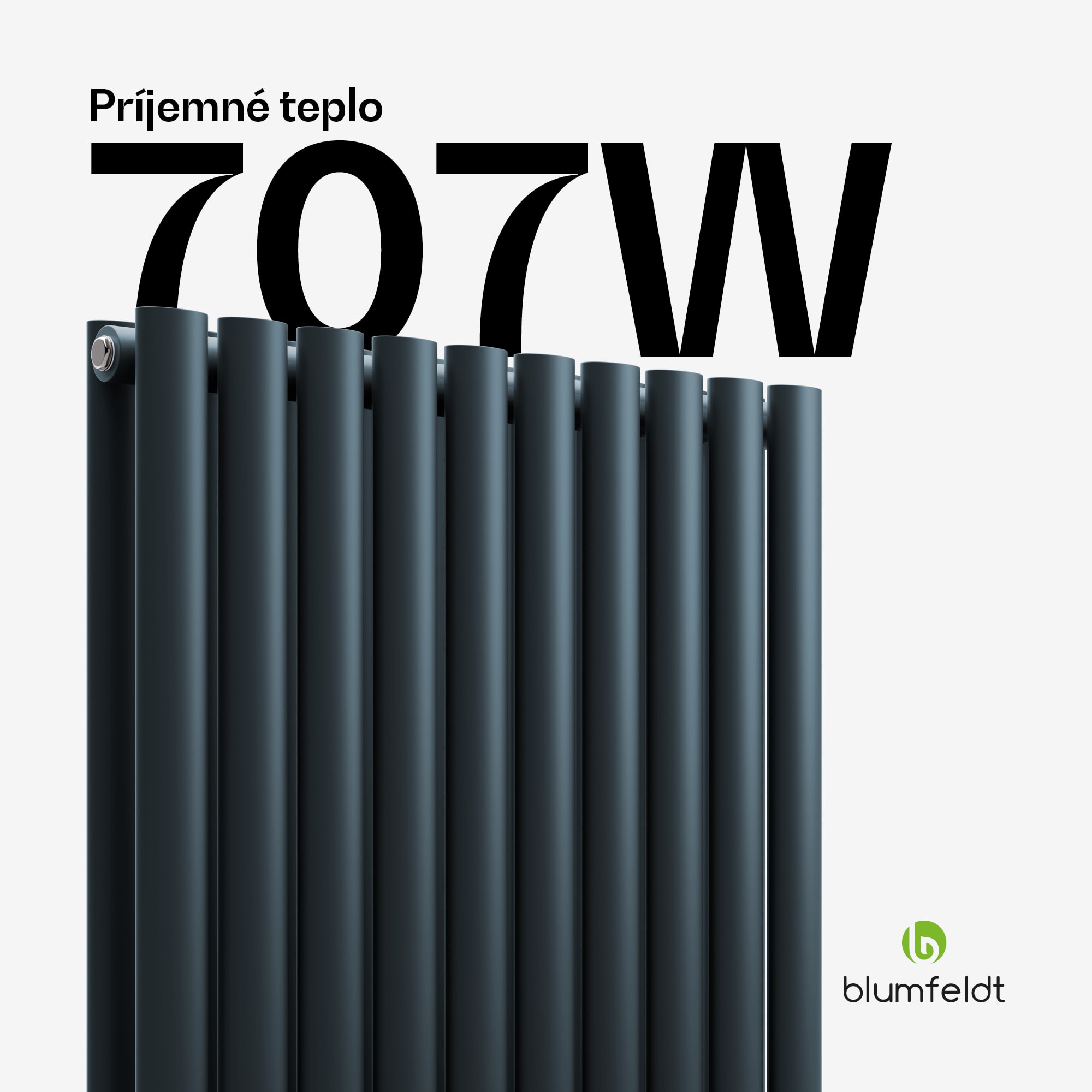 Blumfeldt Tallheo radiátor 60x60 707W