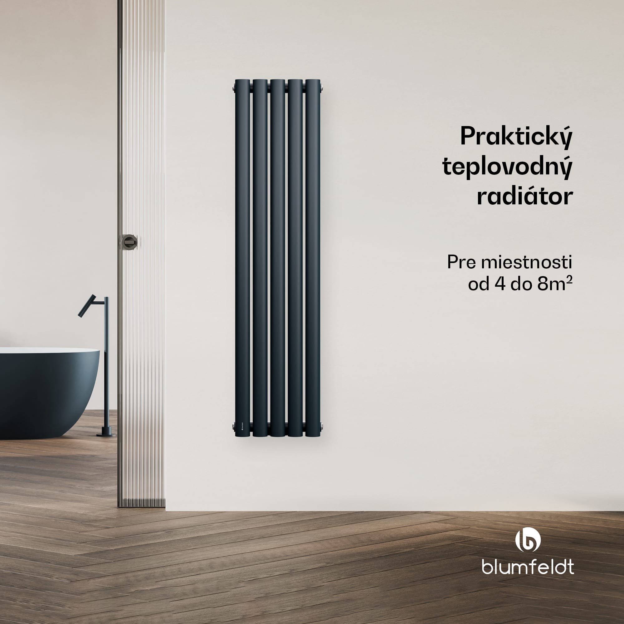 Blumfeldt Tallheo radiátor 120x30 420W – Obrázok 2
