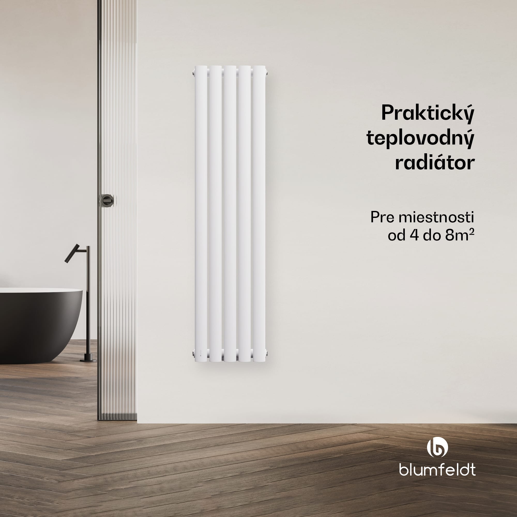 Blumfeldt Tallheo radiátor 120x30 420W – Obrázok 2