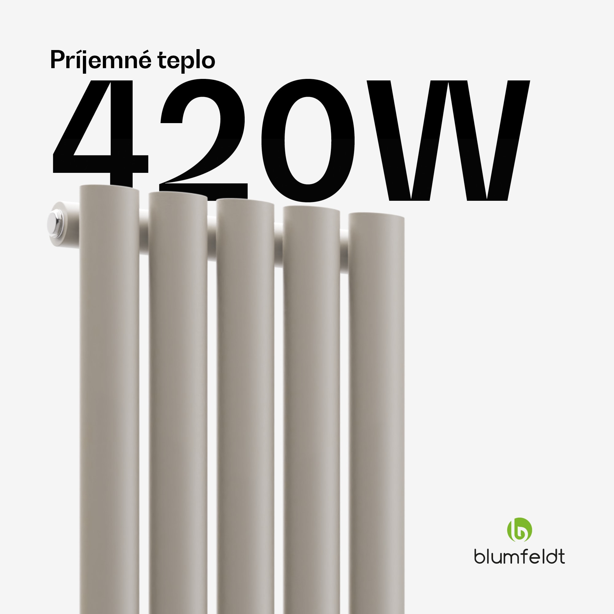 Blumfeldt Tallheo radiátor 120x30 420W